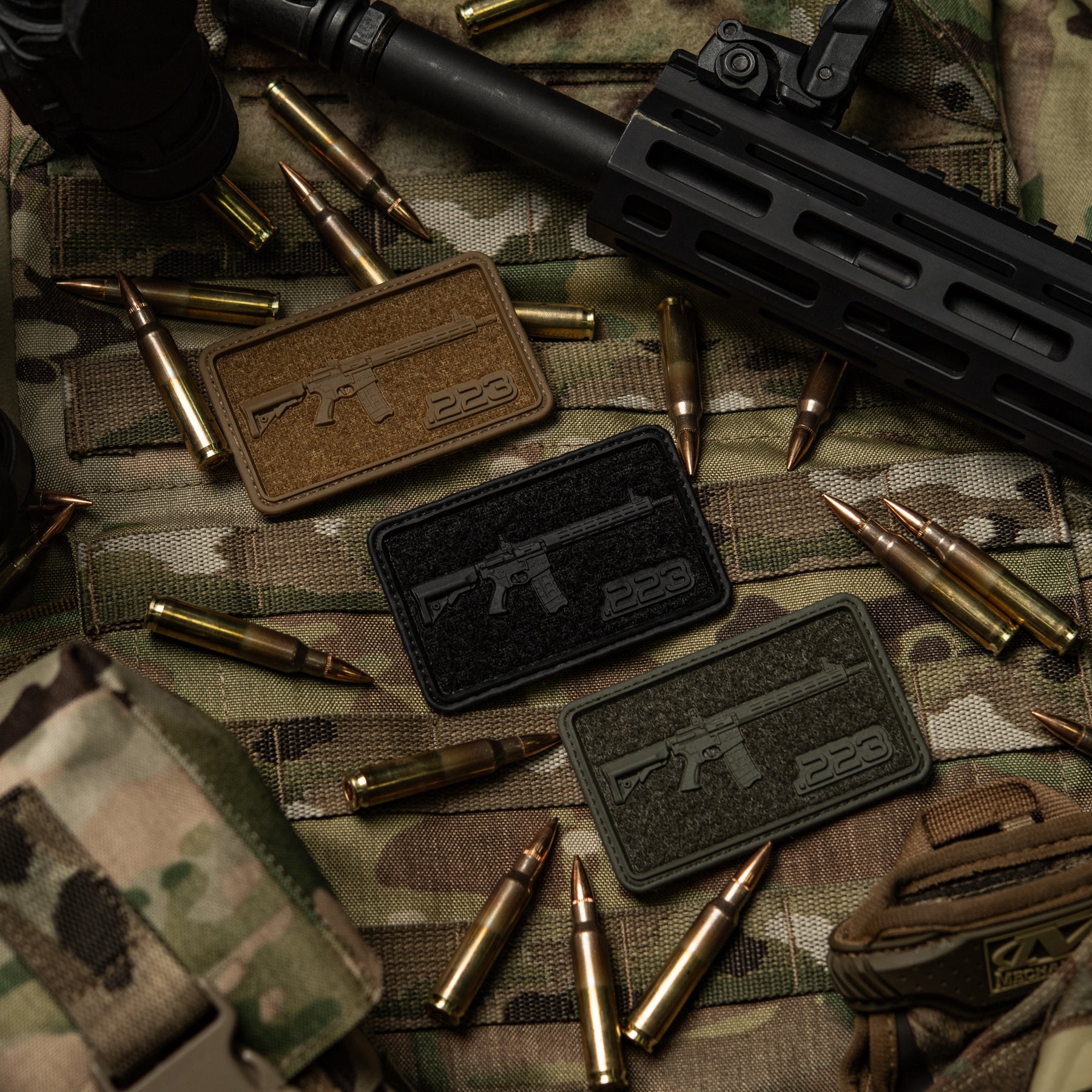 M-Tac нашивка AR-15 Velcro/PVC Coyote