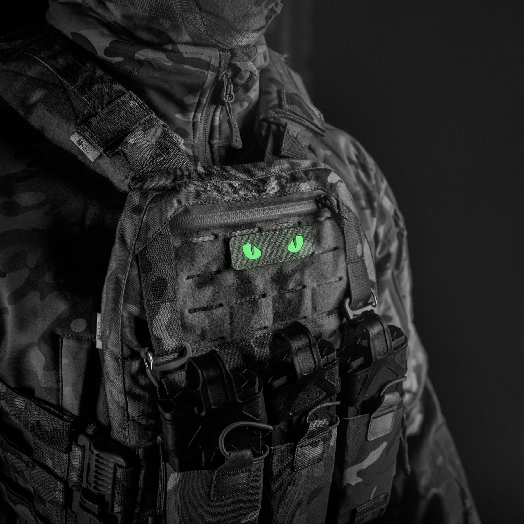 M-Tac нашивка Cat Eyes Laser Cut Multicam/світлонакопичувач