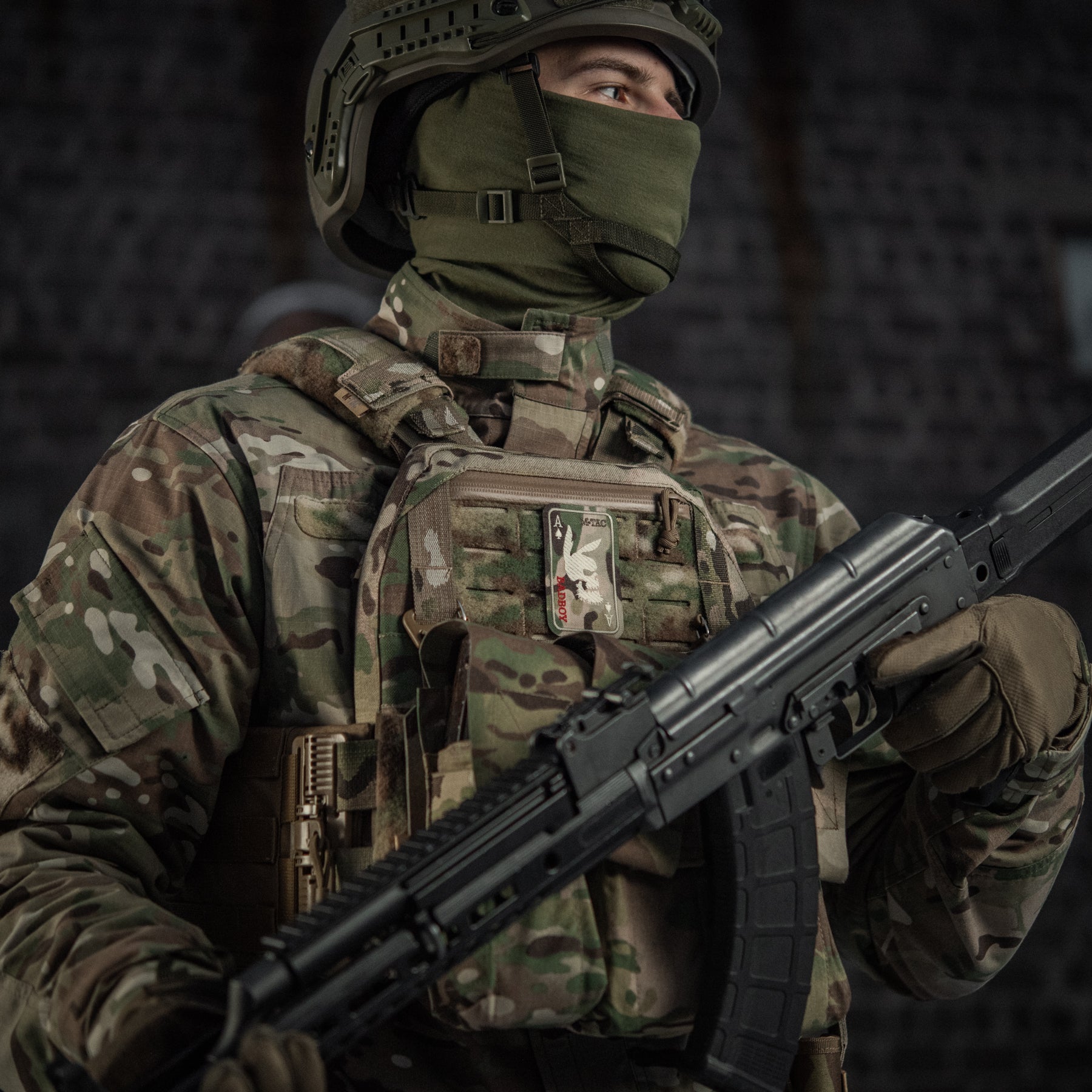 M-Tac нашивка Bad Boy (вишивка) Multicam