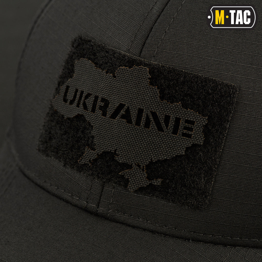 M-Tac нашивка Ukraine (контур) скрізна Laser Cut Black