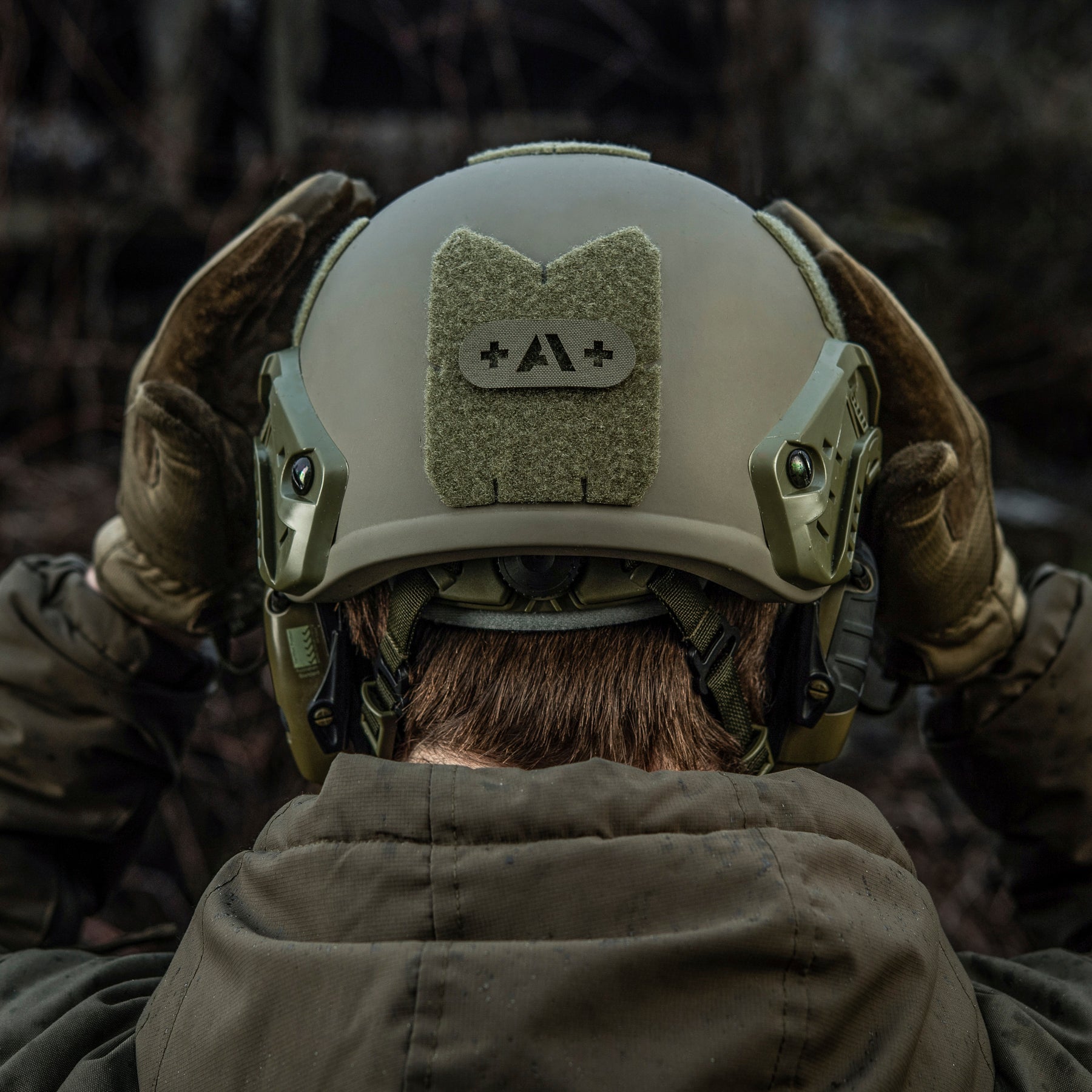 M-Tac нашивка група крові +A+ наскрізна Laser Cut Ranger Green