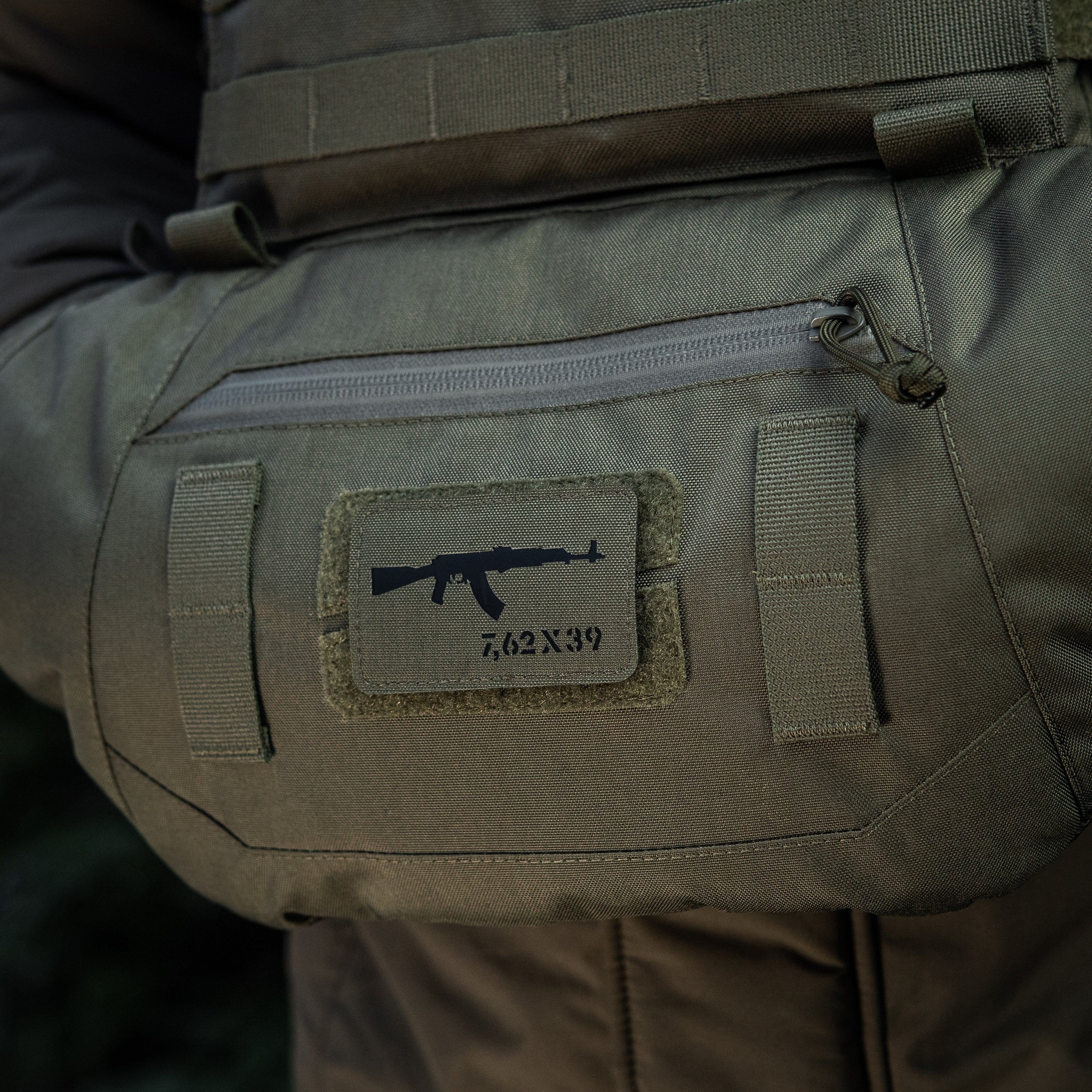 M-Tac нашивка AKM 7,62х39 Laser Cut Ranger Green/Black