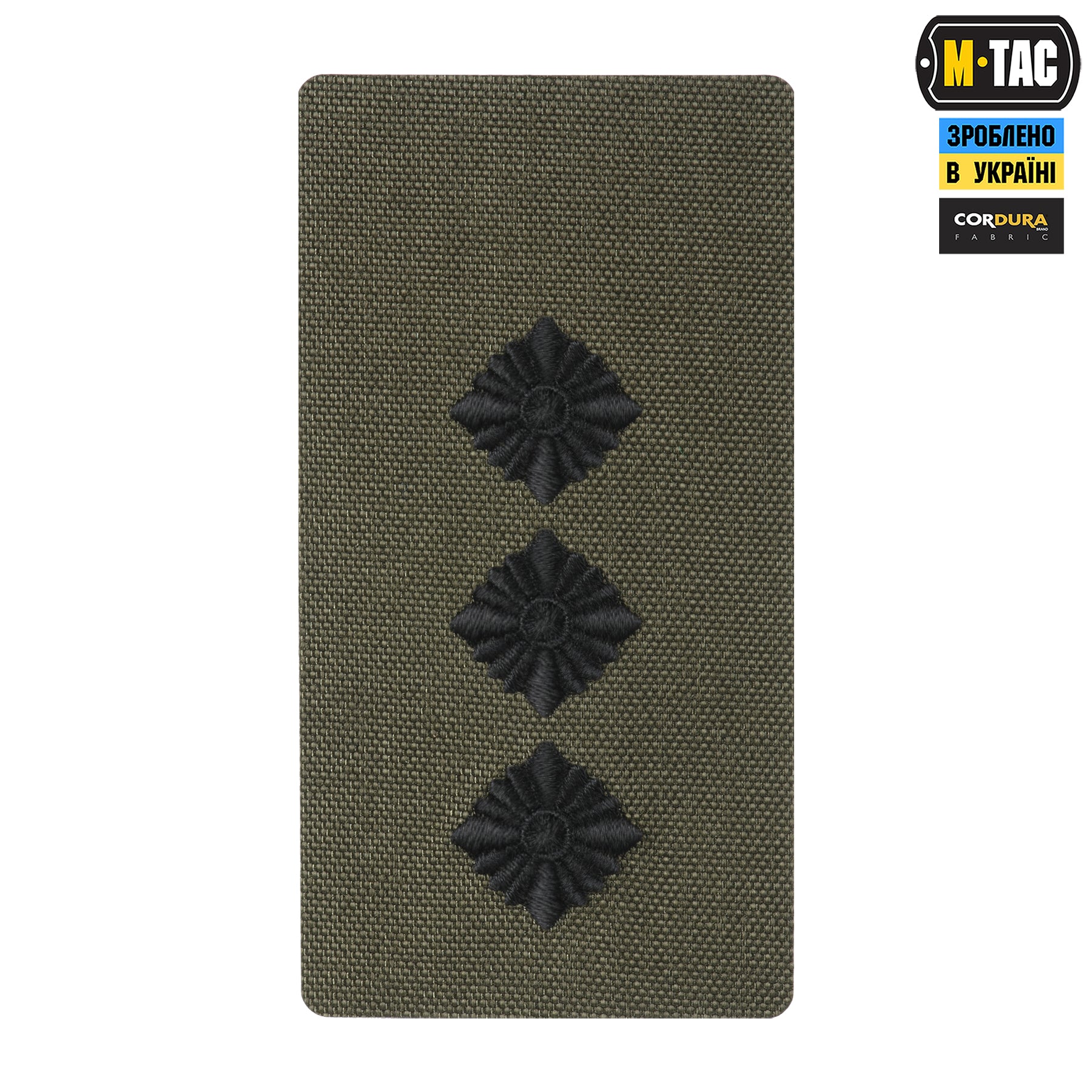 M-Tac погон на липучці старший лейтенант (вишивка) Ranger Green