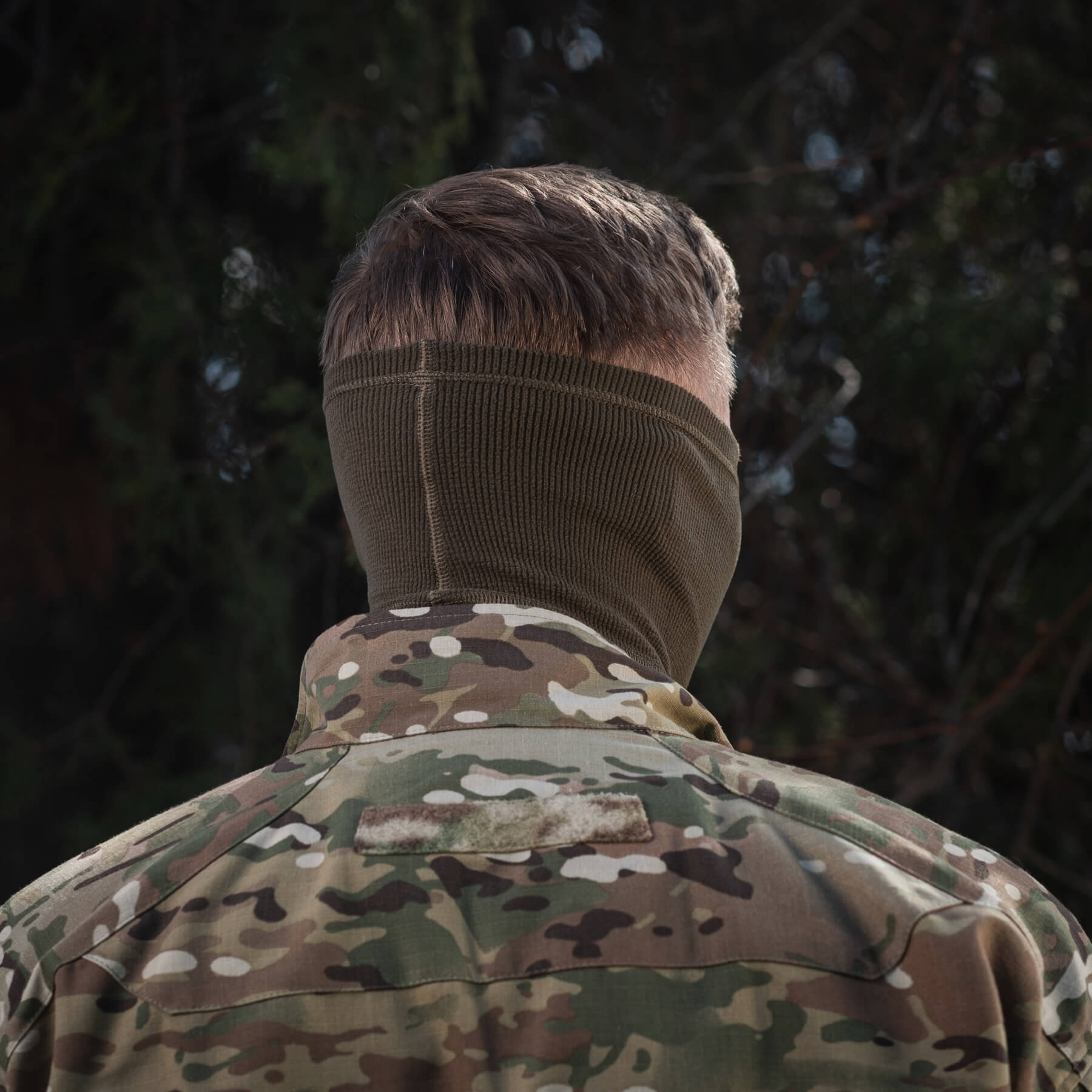 M-Tac шарф-труба анатомічний мікрофліс ріп-стоп Dark Olive