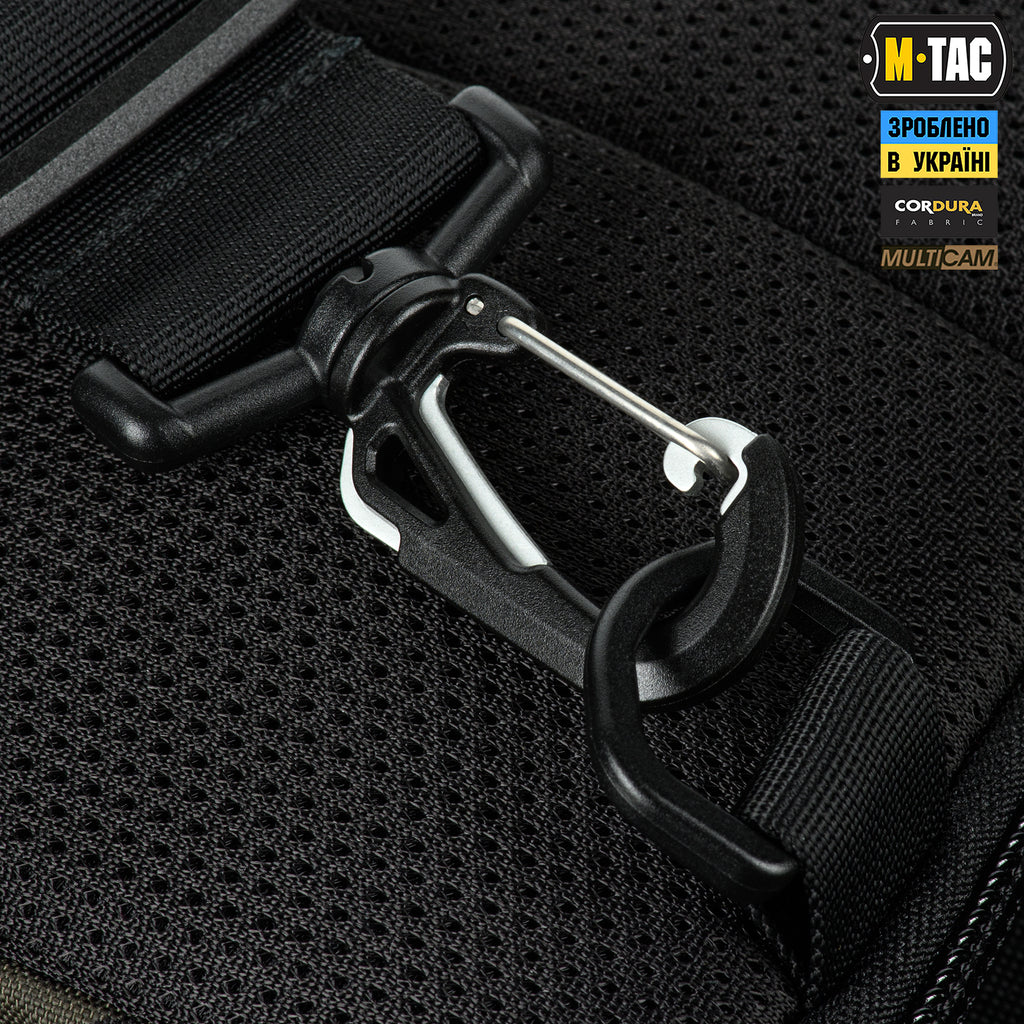 M-Tac сумка Admin Bag Medium Elite з липучкою Multicam Black/Black