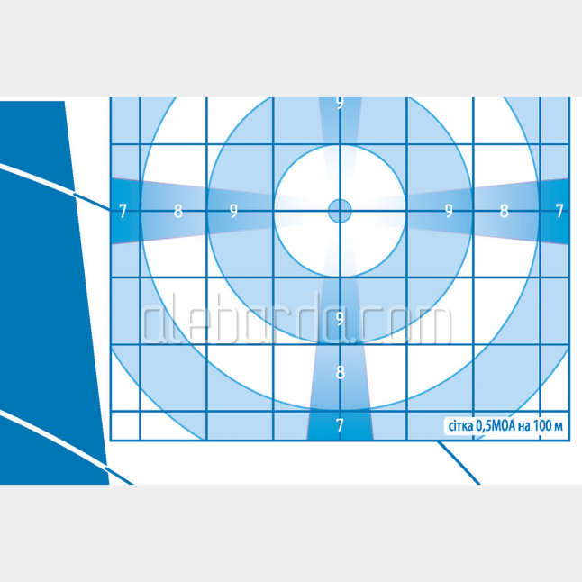 Алебарда мішень паперова №4М блакитна (5 шт)