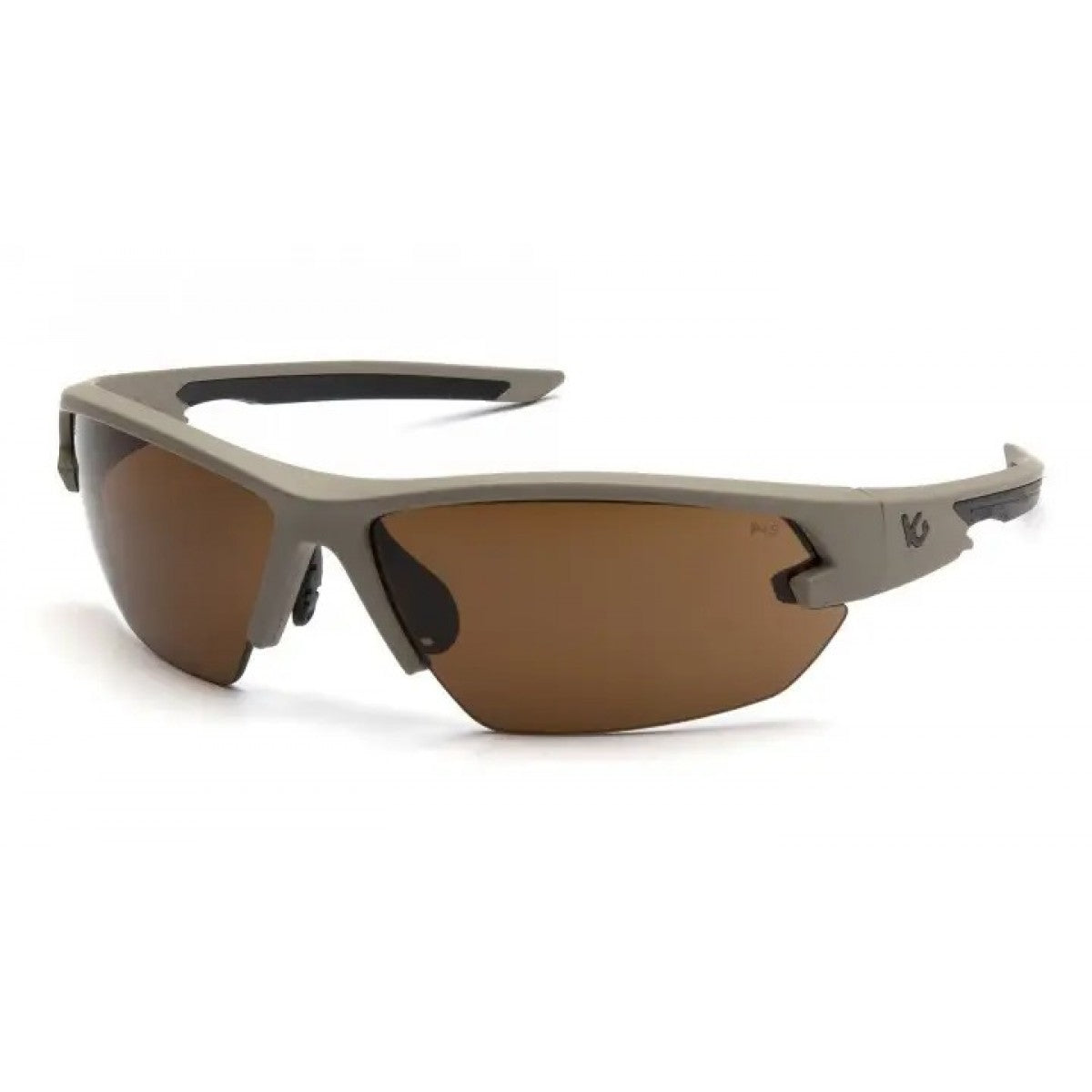 Окуляри захисні Venture Gear Tactical Semtex 2.0 (Anti-Fog) (bronze) коричневі в пісочній оправі
