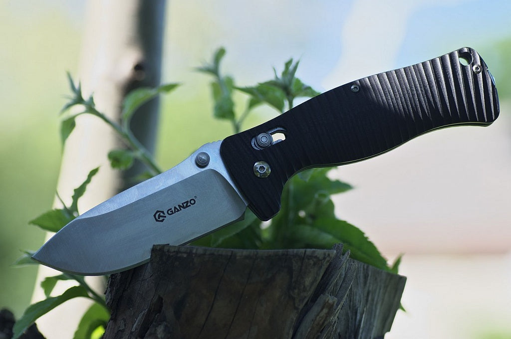 Ніж складаний туристичний Ganzo G720 (9 см) 440C / G10 зелений