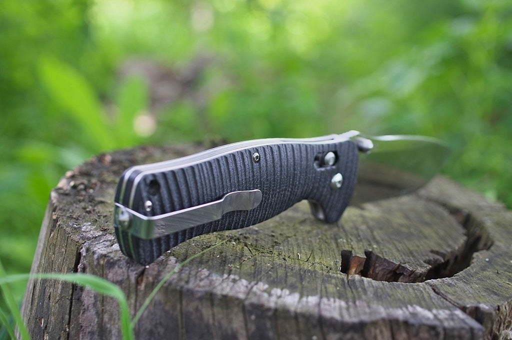 Ніж складаний туристичний Ganzo G720 (9 см) 440C / G10 зелений