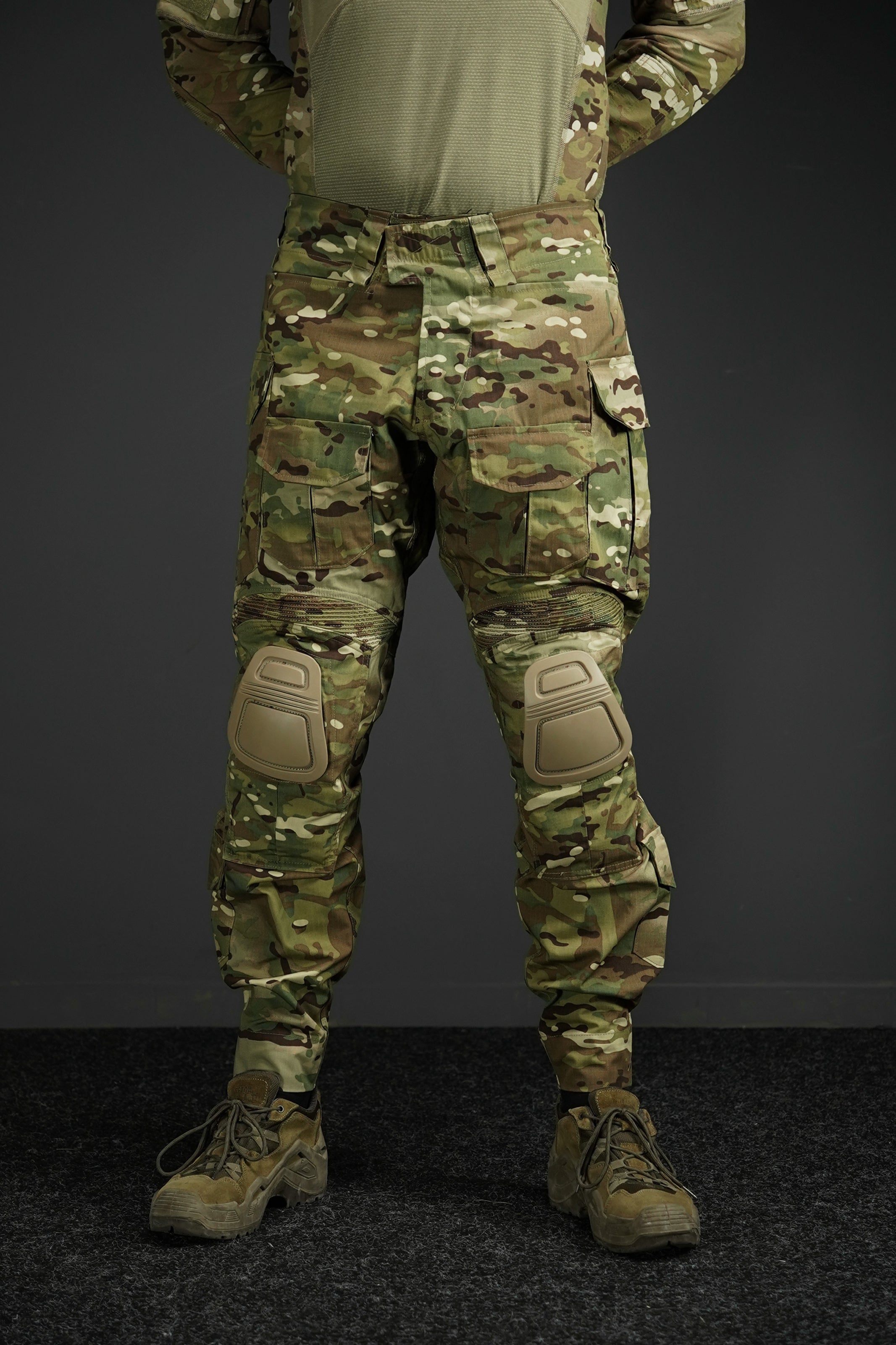 Штани з наколінниками Kalista Military Full-Pro ріп-стоп мультикам