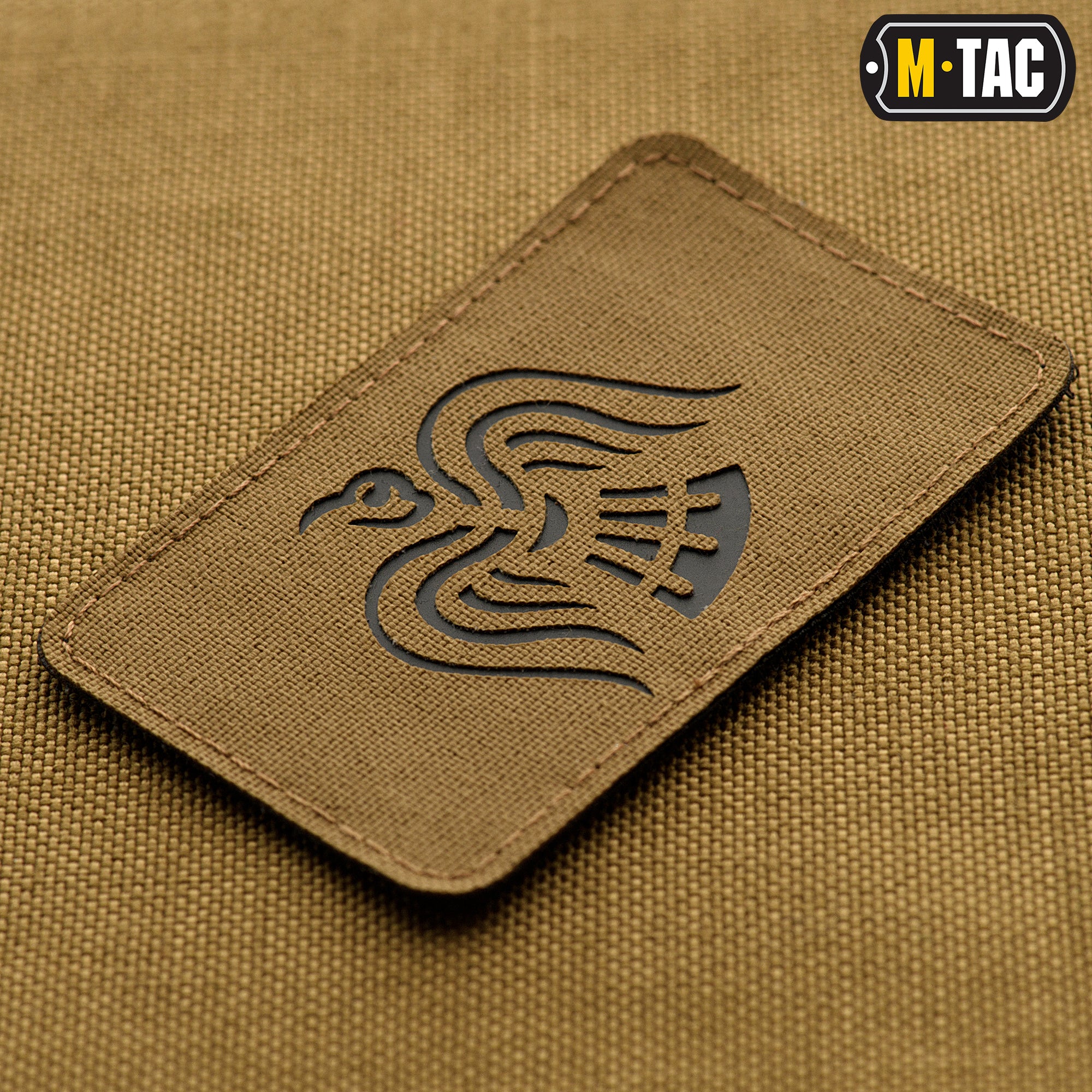 M-Tac нашивка Знамя Ворона Laser Cut Coyote/Black
