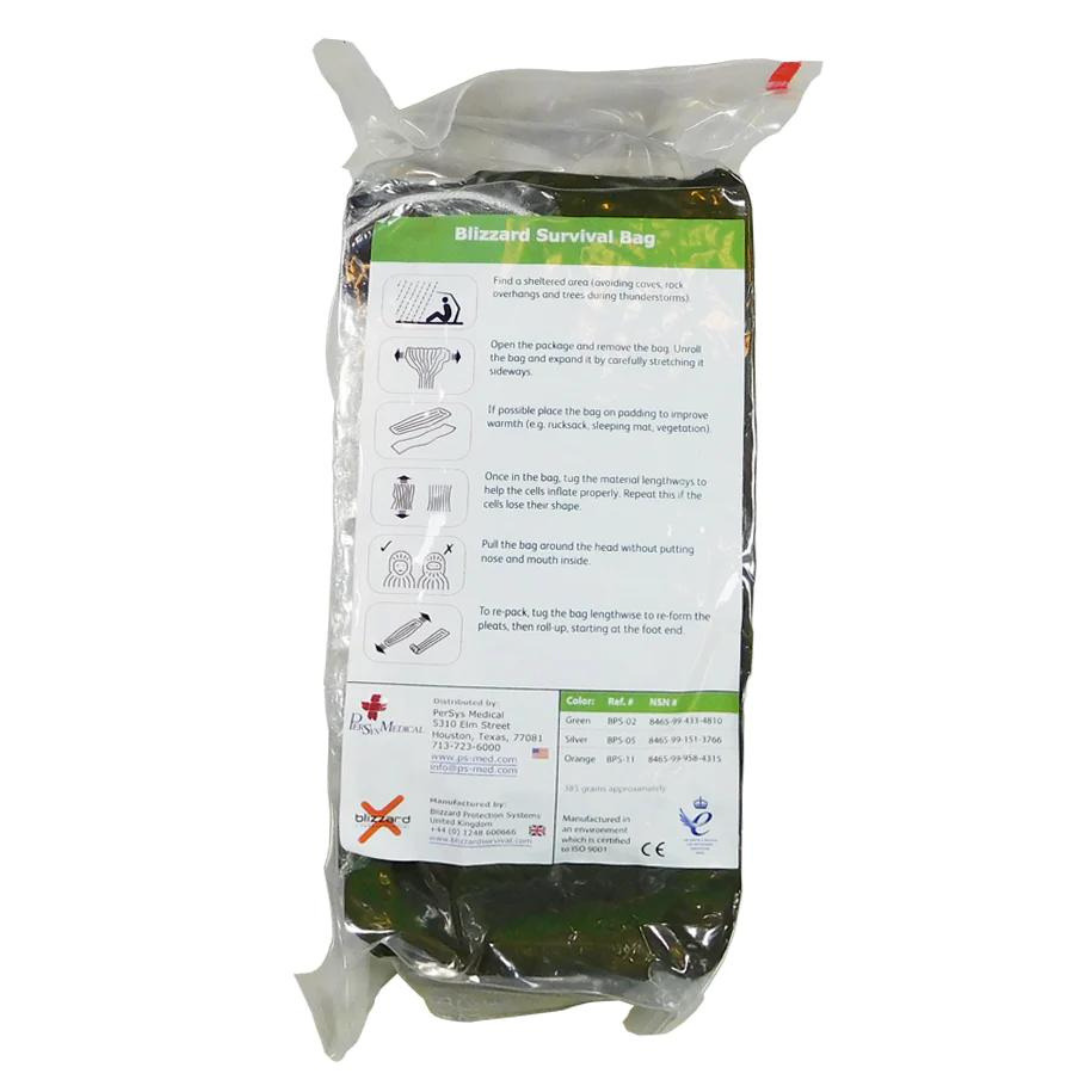 Термоковдра Blizzard Survival Bag Зелена