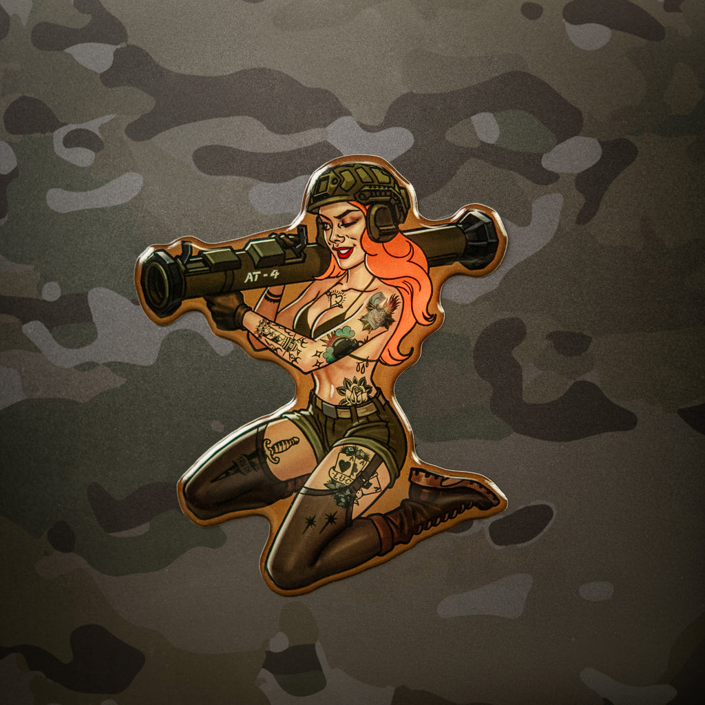 M-Tac наклейка Tactical girl №9 AT4 Тату