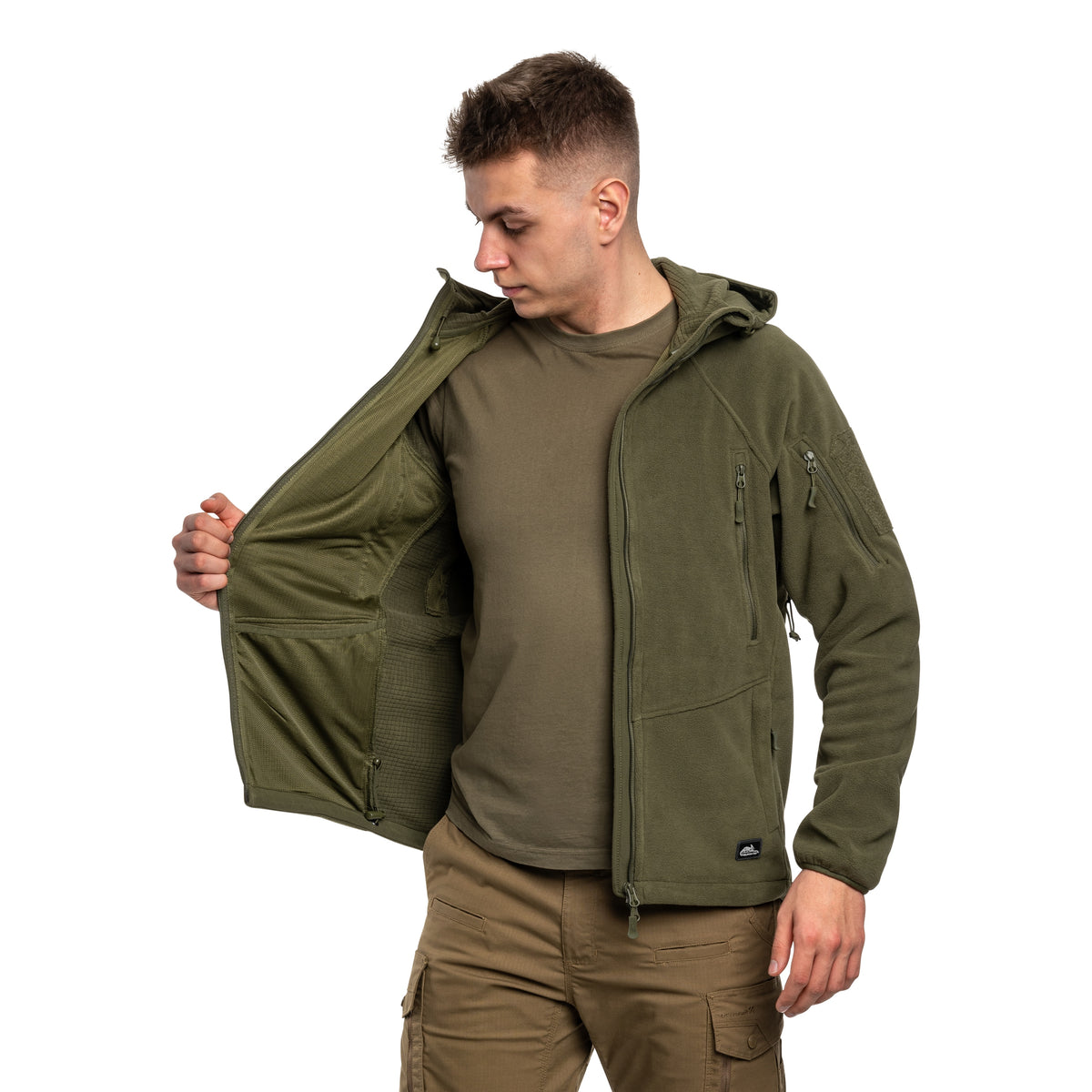 Флісова кофта Helikon-Tex Patriot Mk2 Hybrid Fleece - Olive Green