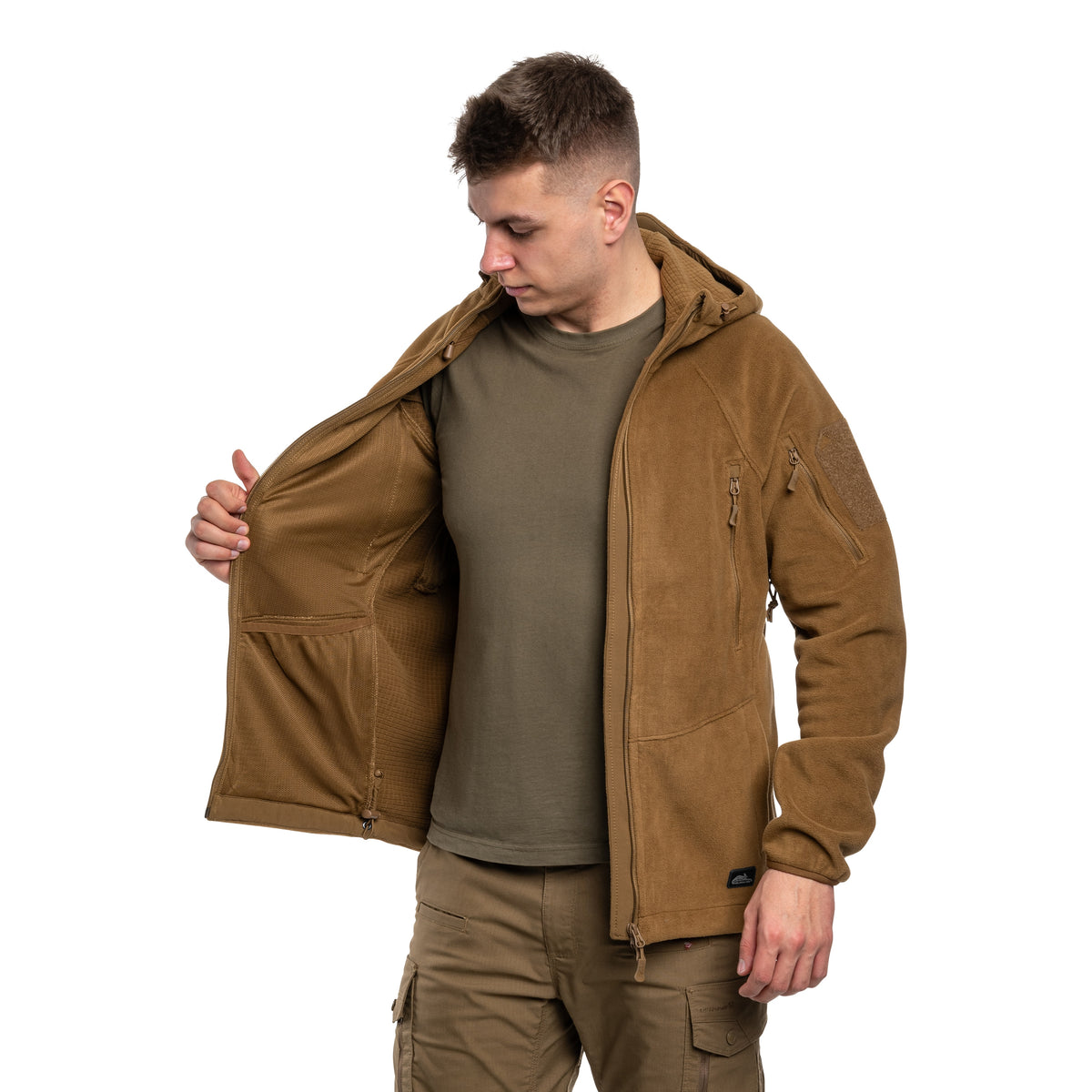 Флісова кофта Helikon-Tex Patriot Mk2 Hybrid Fleece - Coyote