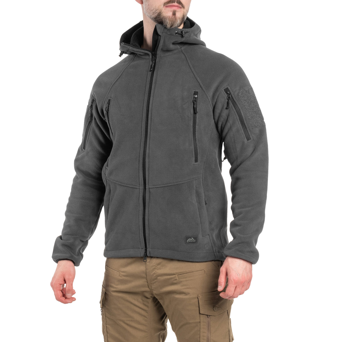 Флісова кофта Helikon-Tex Patriot Mk2 Hybrid Fleece - Shadow Grey/Black