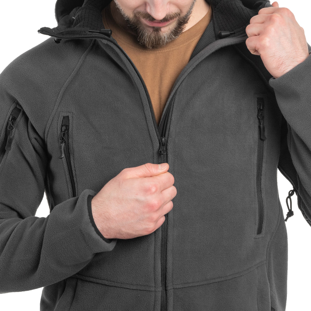 Флісова кофта Helikon-Tex Patriot Mk2 Hybrid Fleece - Shadow Grey/Black