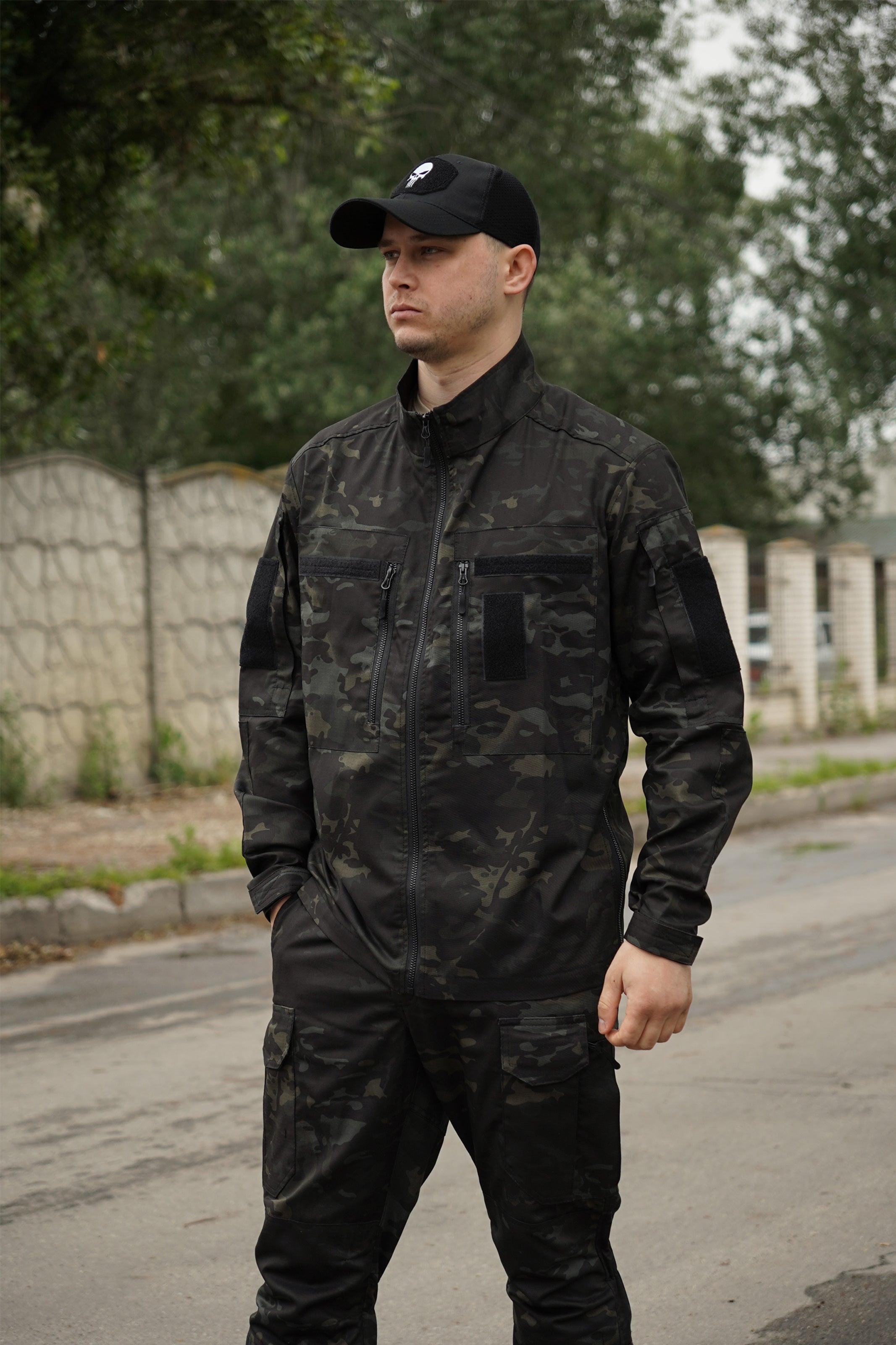 Кітель Twill FS чорний мультикам-S