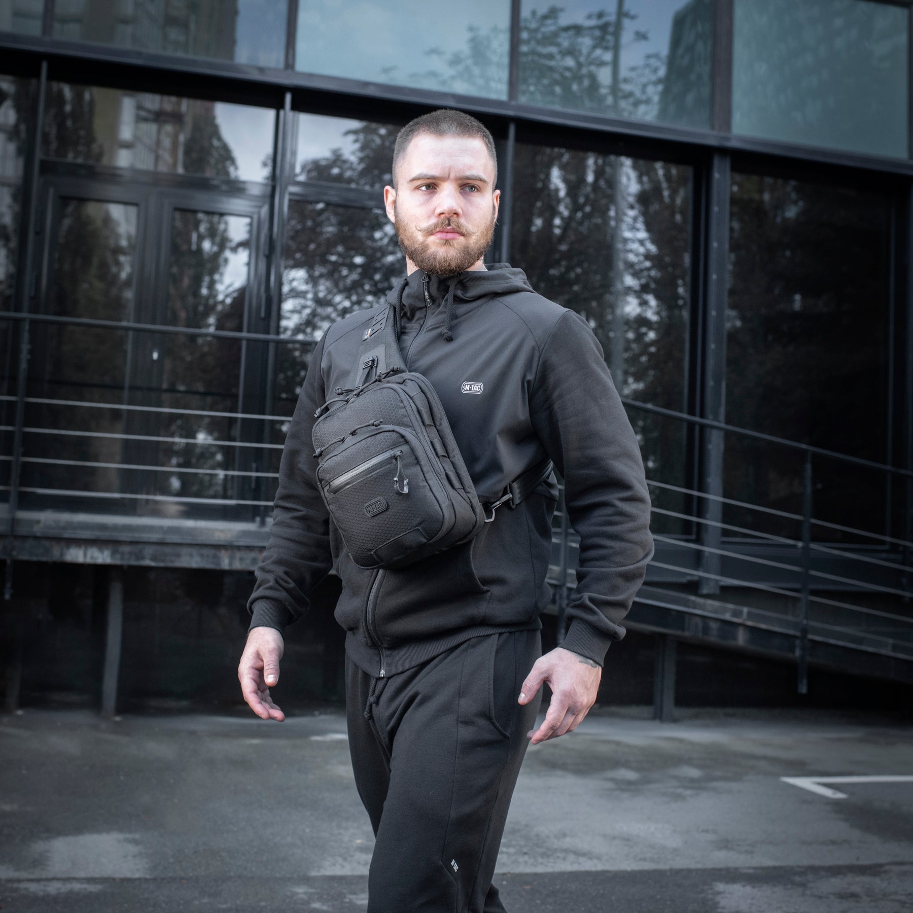 M-Tac сумка Cross Bag Slim Elite Hex Black