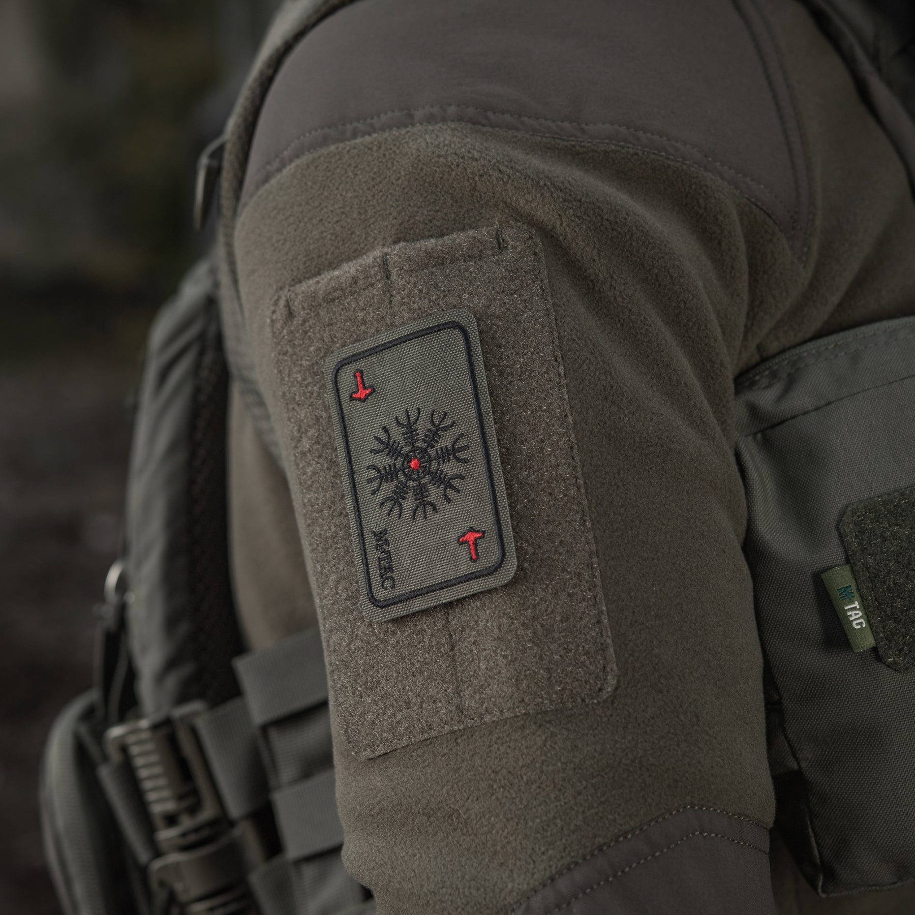 M-Tac нашивка карта Компас Вікінгів (вишивка) Ranger Green