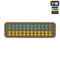 M-Tac нашивка прапор України 25х80 Laser Cut Coyote/Yellow/Blue/GID
