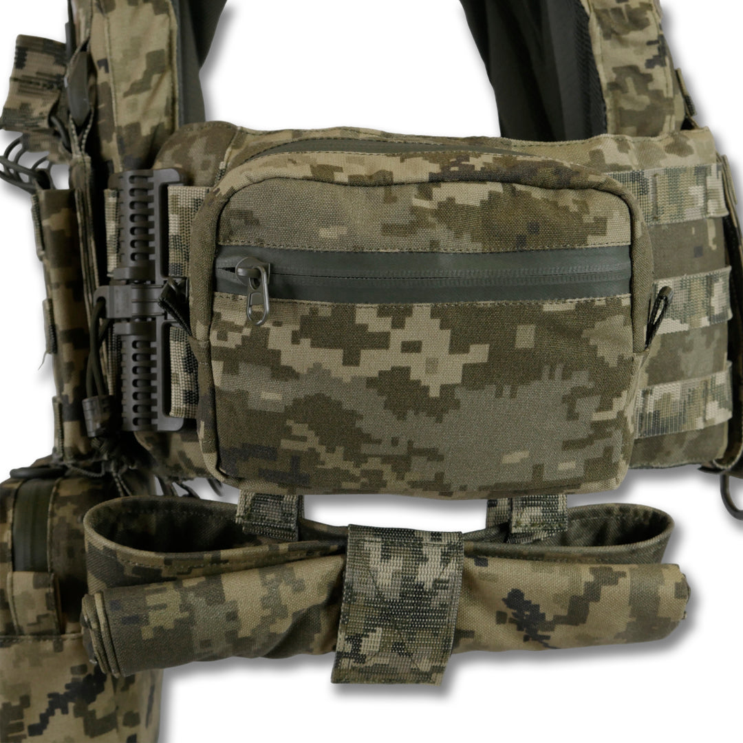 Комплект плитоноска Kiborg GU Gen.2 + 6 підсумків Піксель