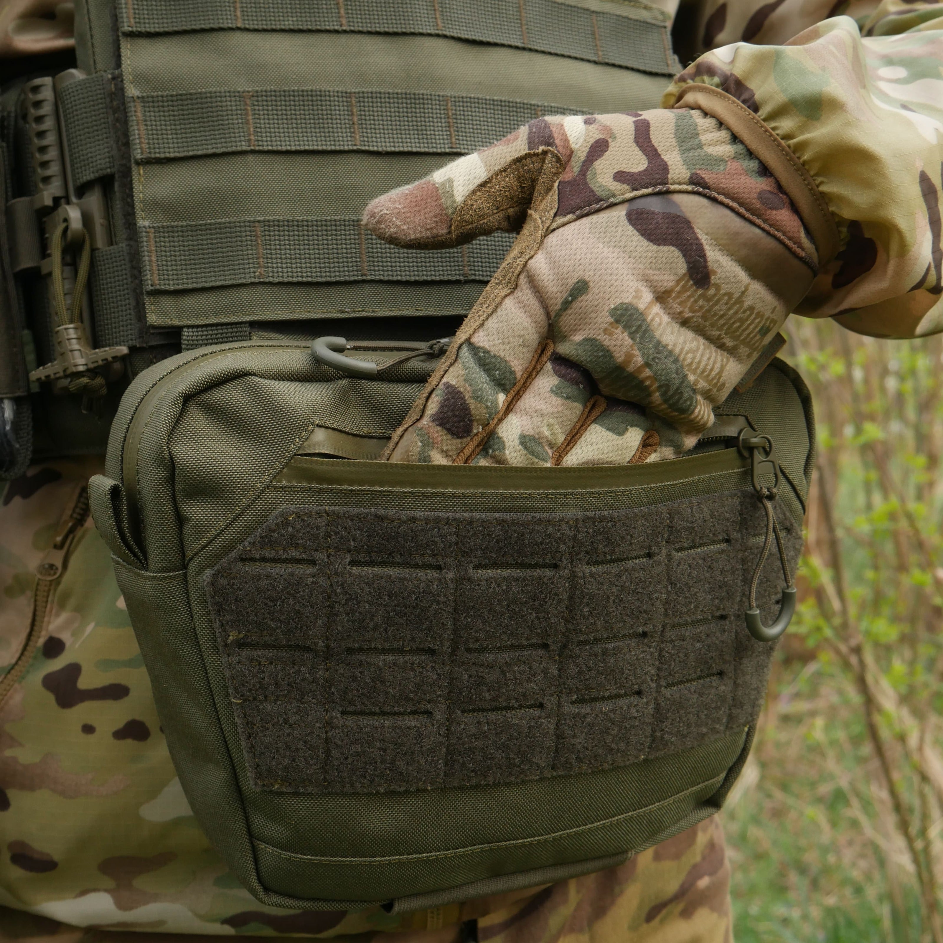 Сумка-напашник XL Kiborg GU Cordura з NIR-просоченням (Хакі)