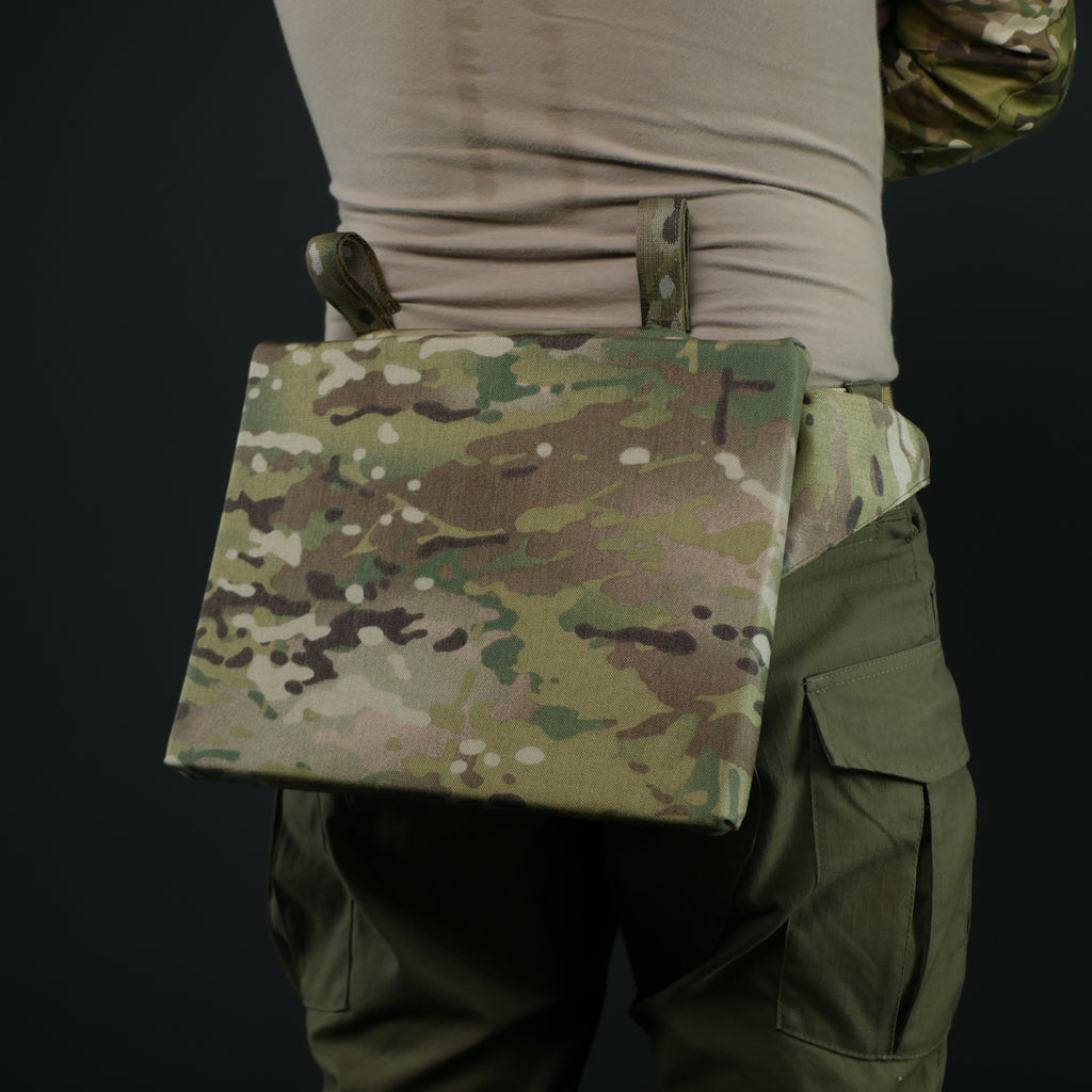 Каремат-сидушка с балістичним пакетом 1 класа зашисту Militex Cordura original USA Мультикам
