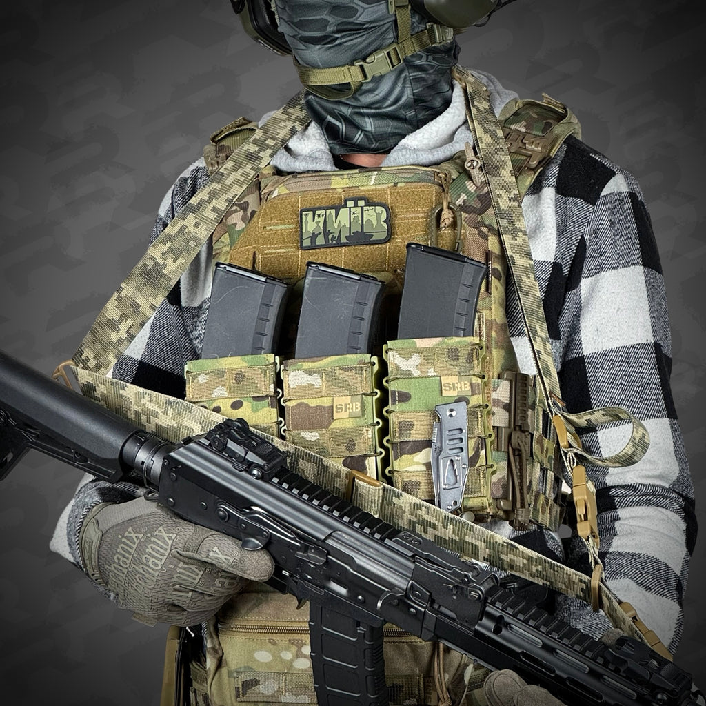 Ремінь збройовий триточковий RAGNAROK "Hel" Gen.II QD Піксель