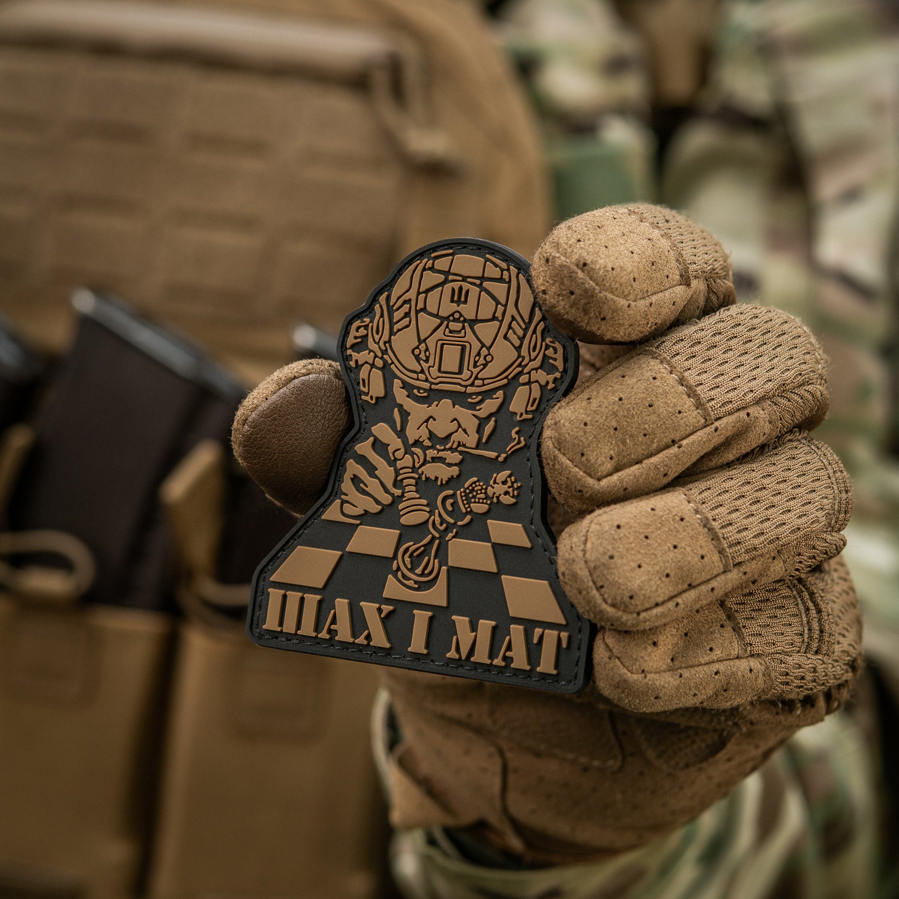 M-Tac нашивка Шах і Мат Black/Coyote