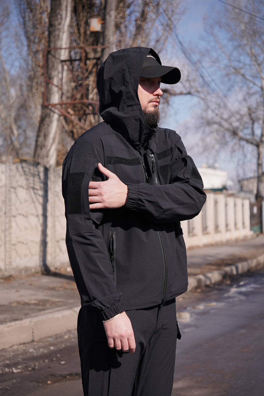Тактичний костюм Tactical Flex Pro FS (4WStretch) Чорний (куртка та штани)