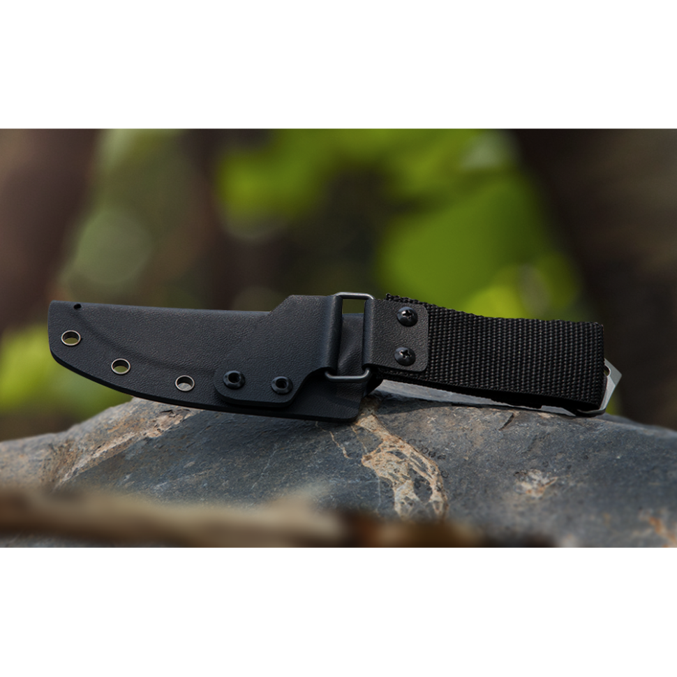 Ніж фіксований мисливський  Ruike F186-MB, (11.8 см) D2 / Micarta чорний