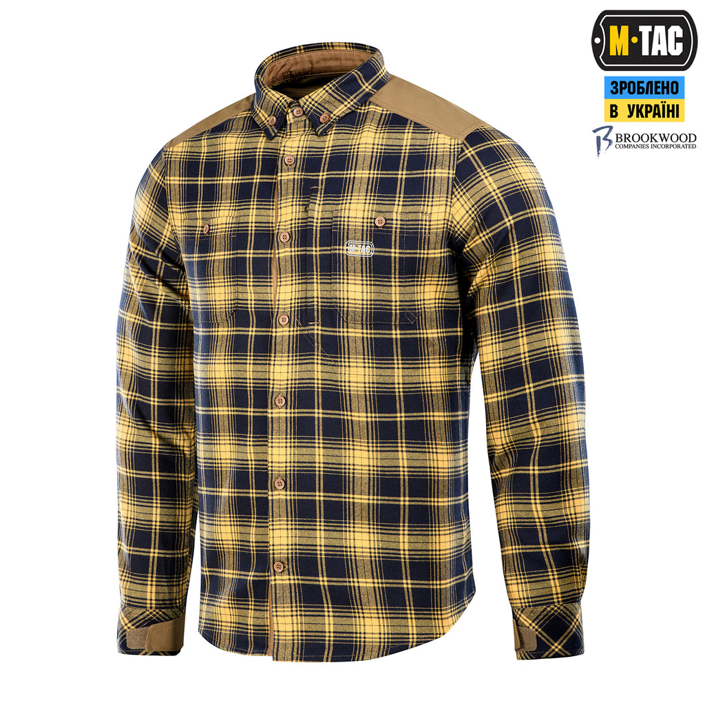 M-Tac сорочка Redneck Cotton Navy Blue/Yellow