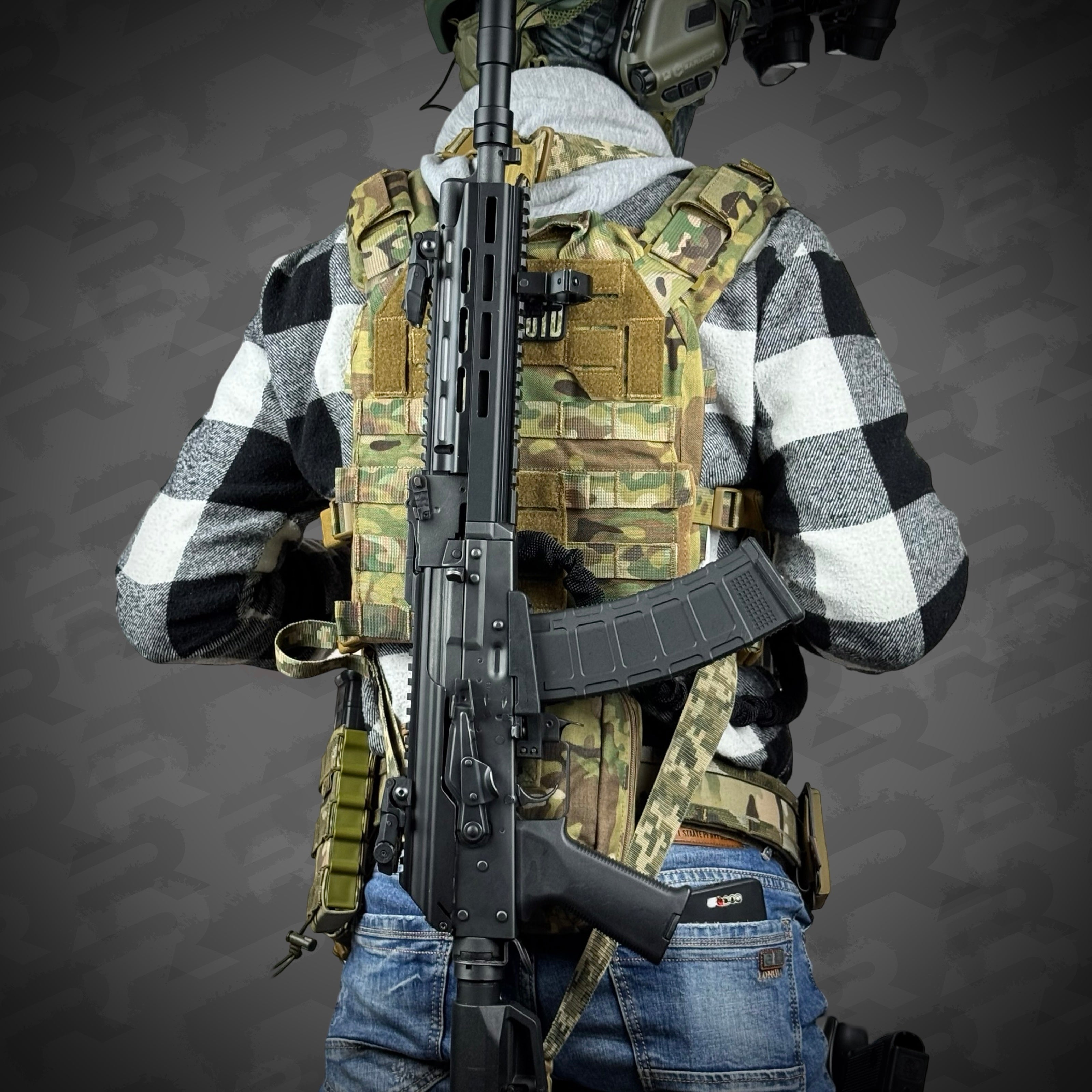 Ремінь збройовий триточковий RAGNAROK "Hel" Gen.II carbine Піксель