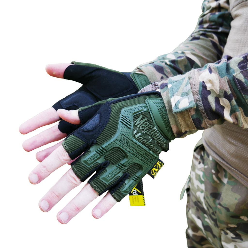 Безпалі рукавиці олива Mechanix MXK-2