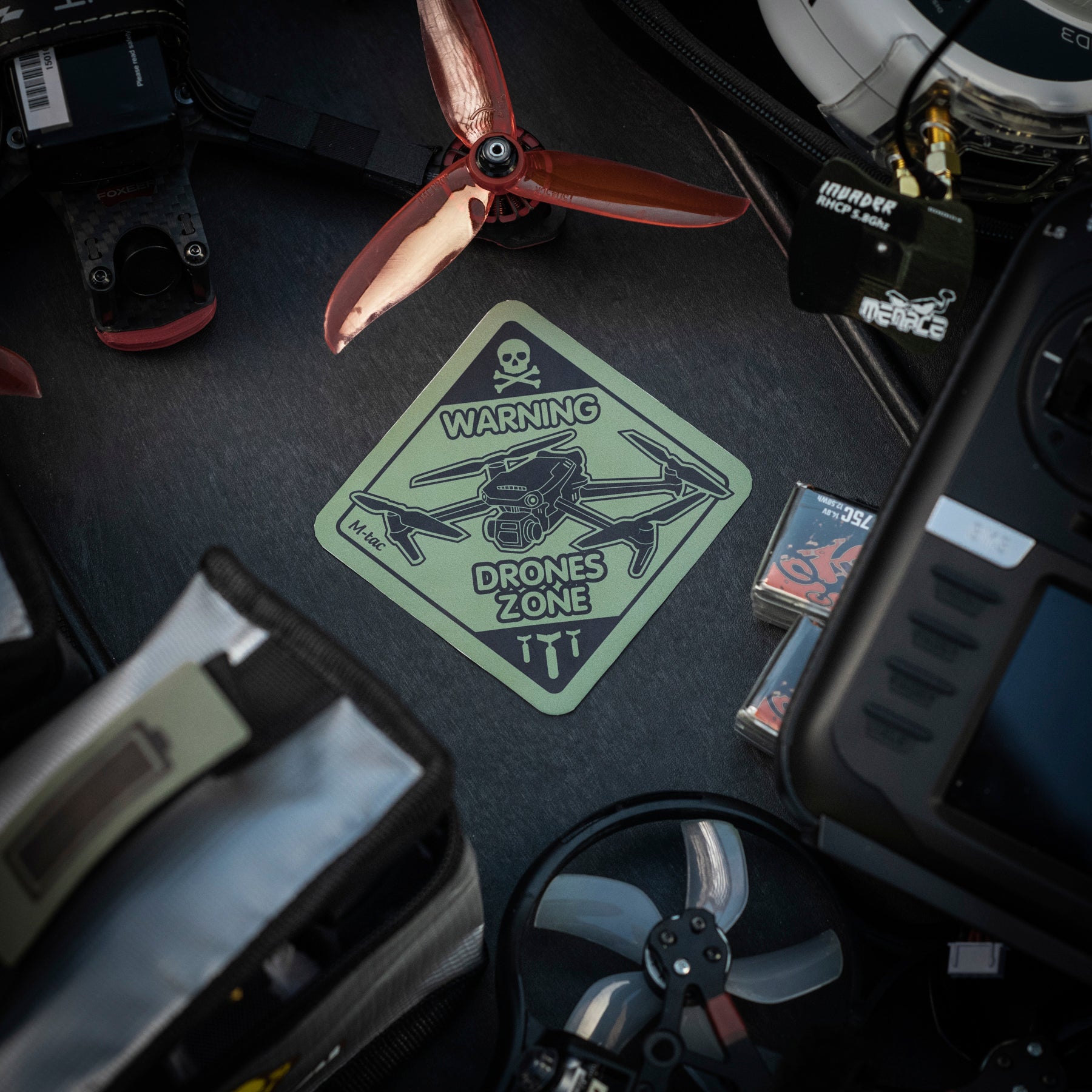 M-Tac наклейка Drones Zone Ranger Green