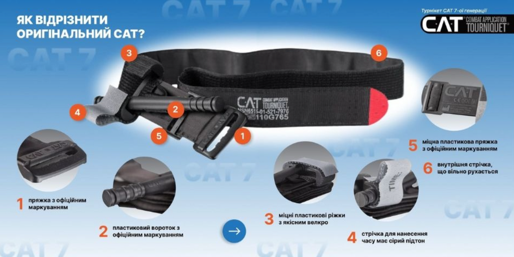 Джгут - турнікет CAT (Combat-Application-Tourniquet) Generation 7