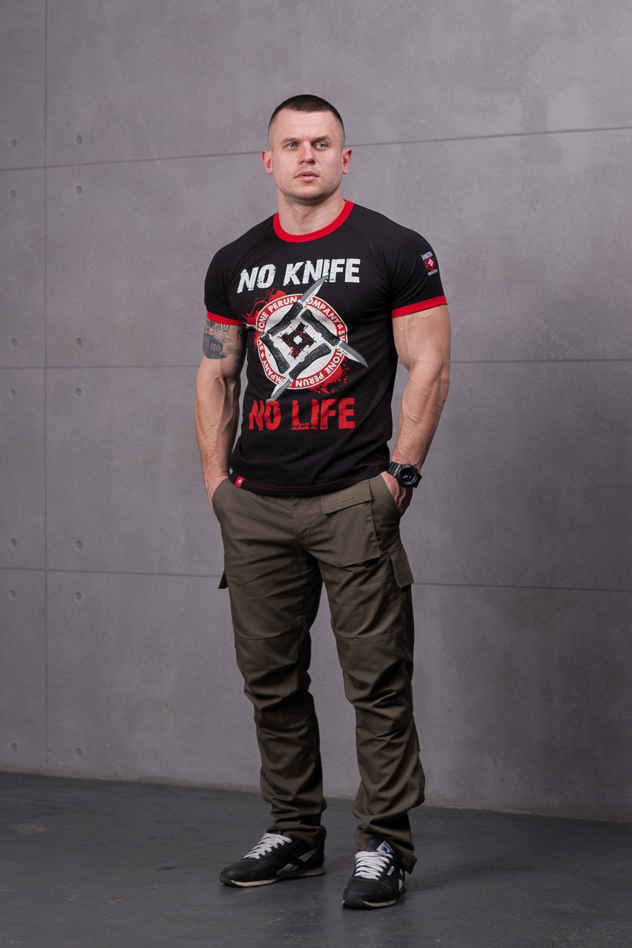 SvaStone футболка No Knife - No Life Sport Edition