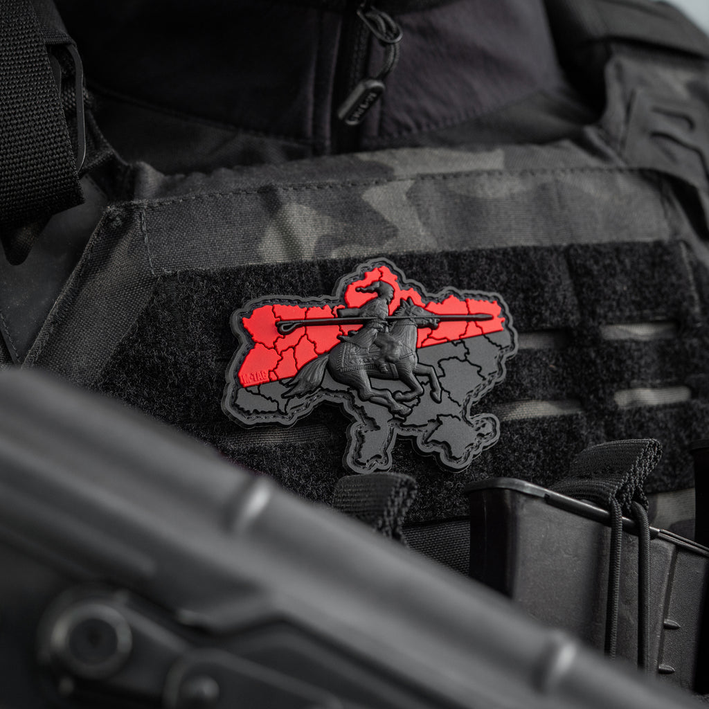 M-Tac нашивка Козацька Україна 3D PVC Red/Black