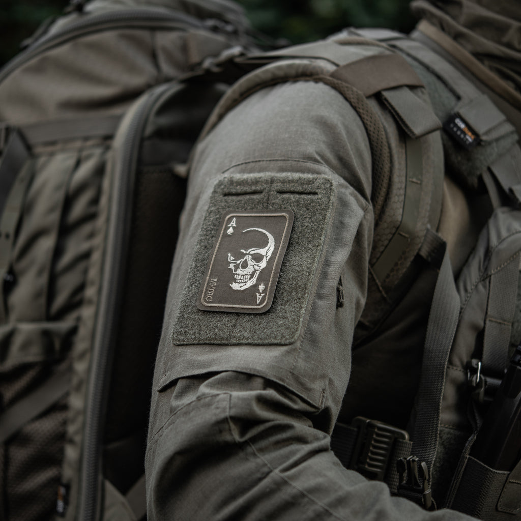 M-Tac нашивка Face of war (вишивка) Ranger Green