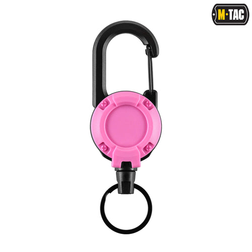 M-Tac карабин зі шнуром для ключів Pink