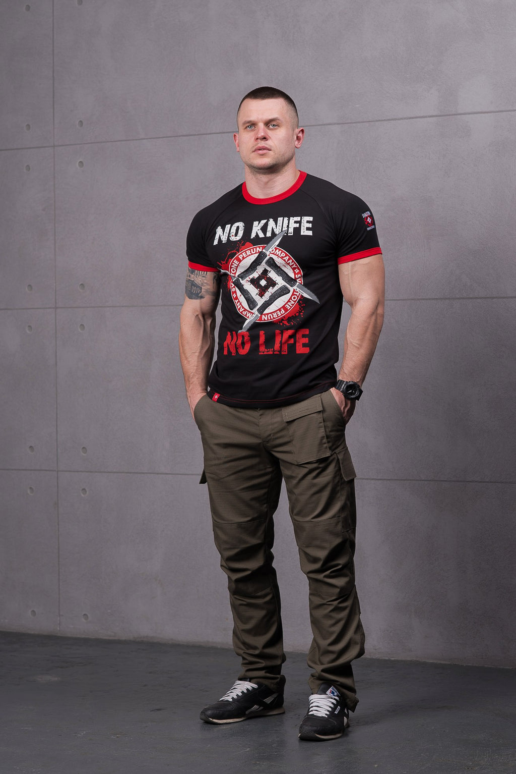 SvaStone футболка No Knife - No Life Sport Edition