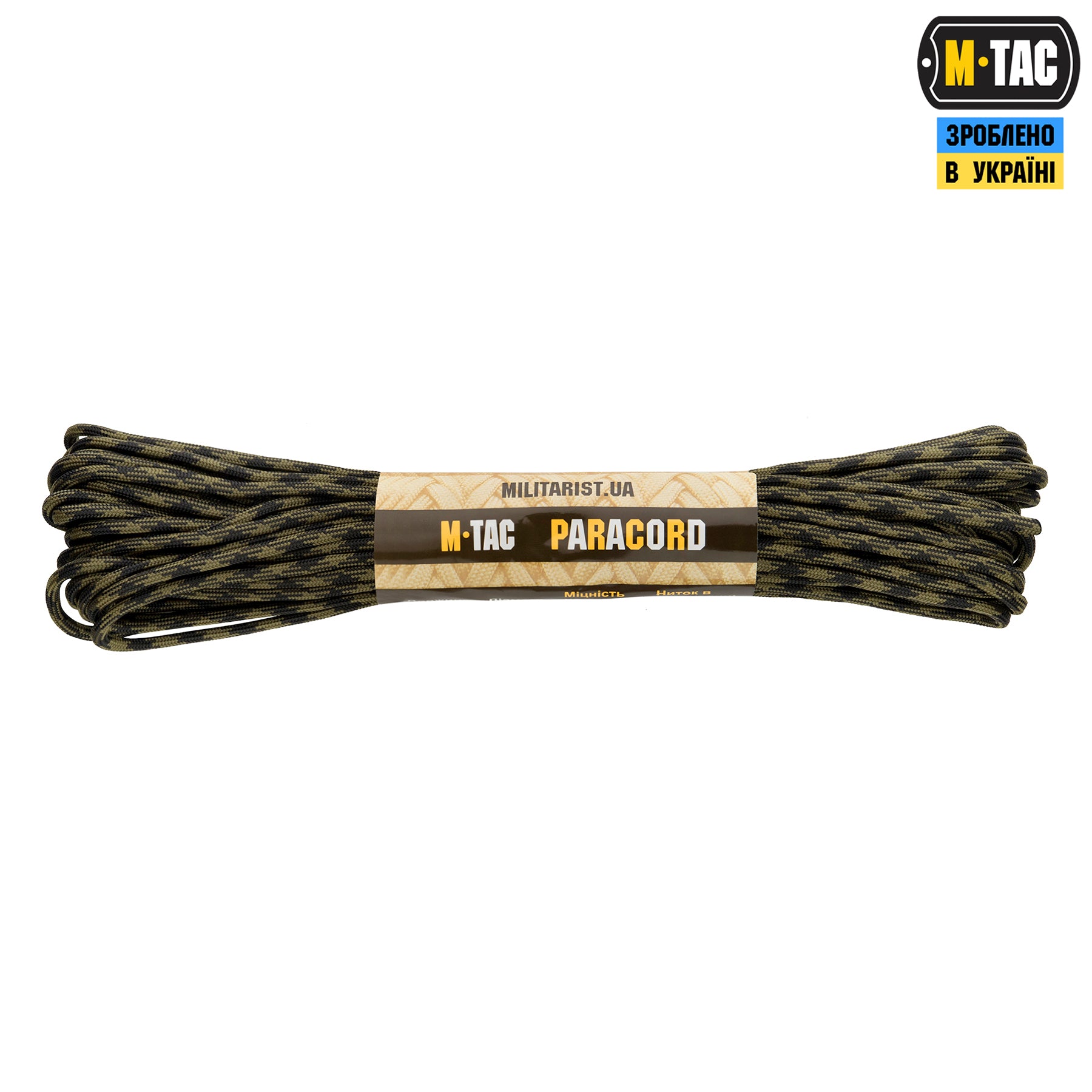 M-Tac паракорд 550 type III Black & Army Green 15м