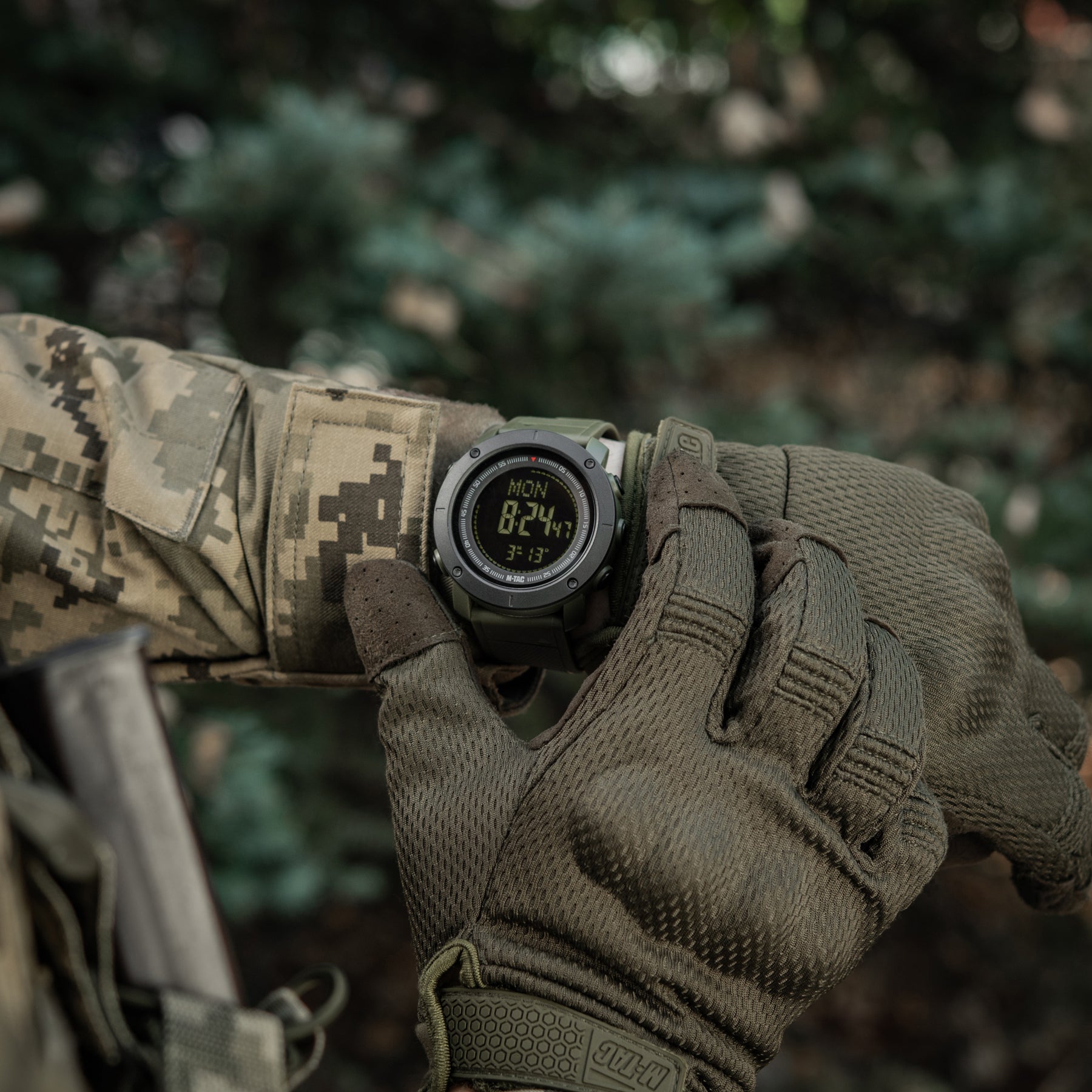 M-Tac годинник тактичний з компасом 2095 Army Green