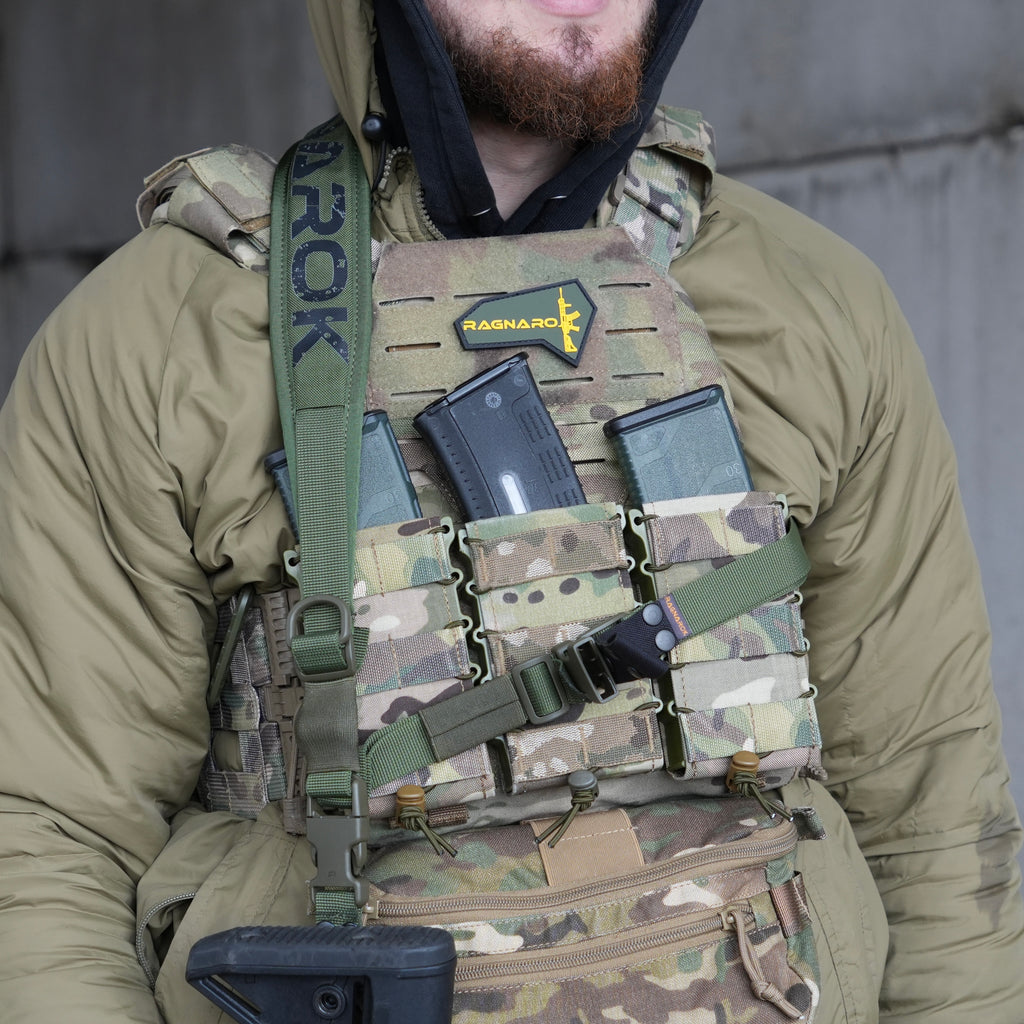 Збройовий ремінь RAGNAROK "KRAKEN" Gen.2 QD (Триточковий) Олива