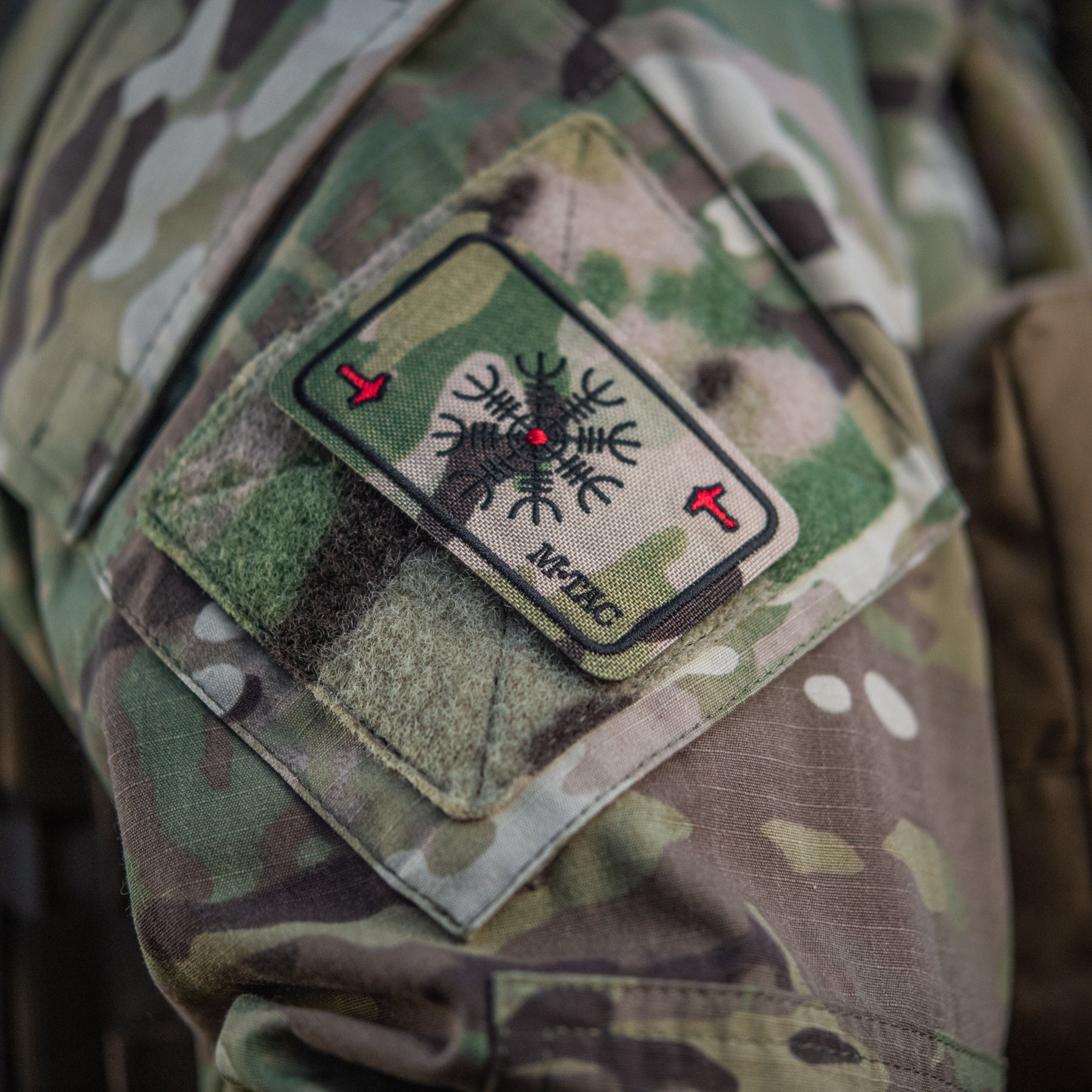 M-Tac нашивка карта Компас Вікінгів (вишивка) Multicam