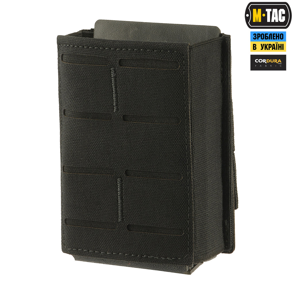 M-Tac підсумок для магазина на гумці (10 см) Laser Cut Black