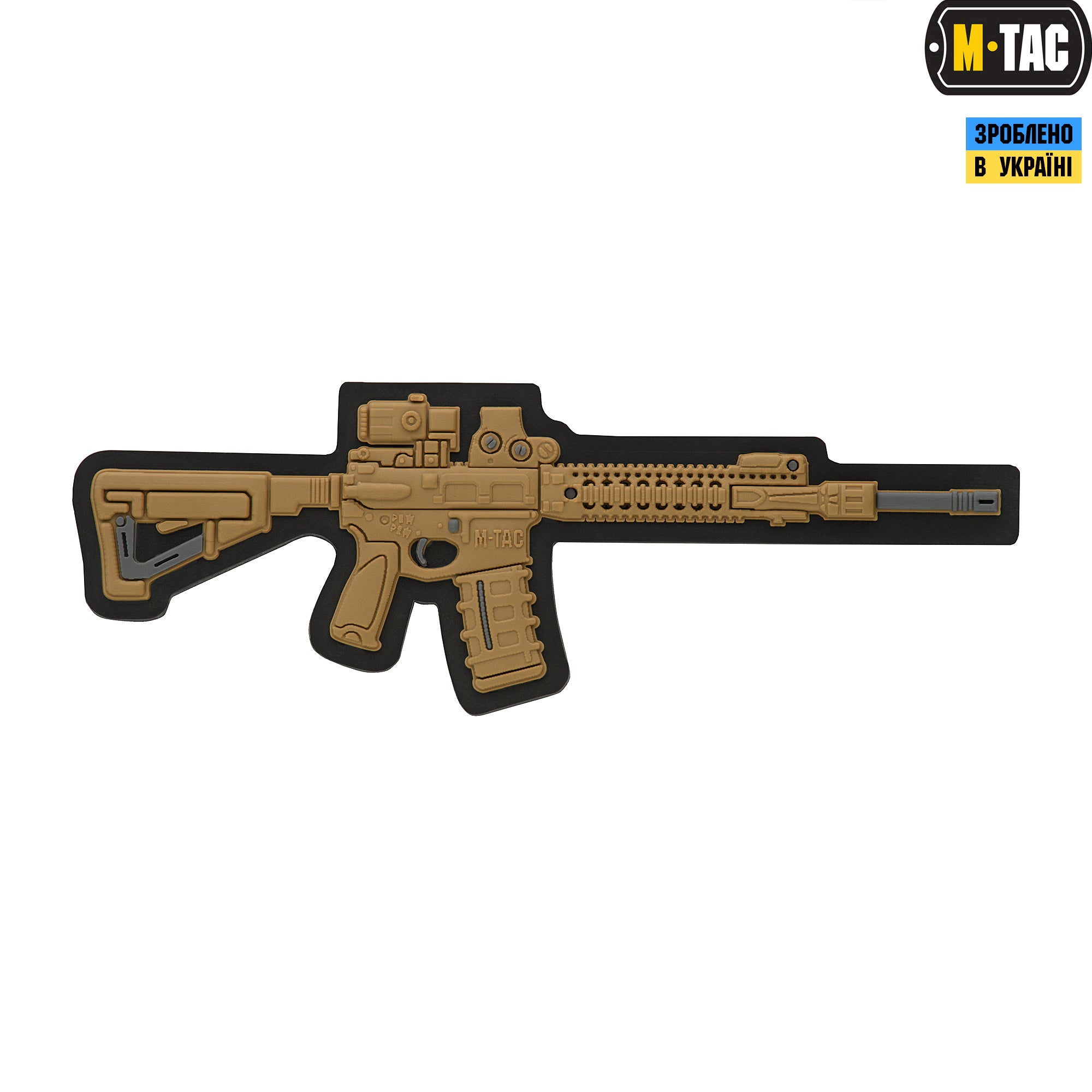 M-Tac нашивка AR-15 3D ПВХ койот