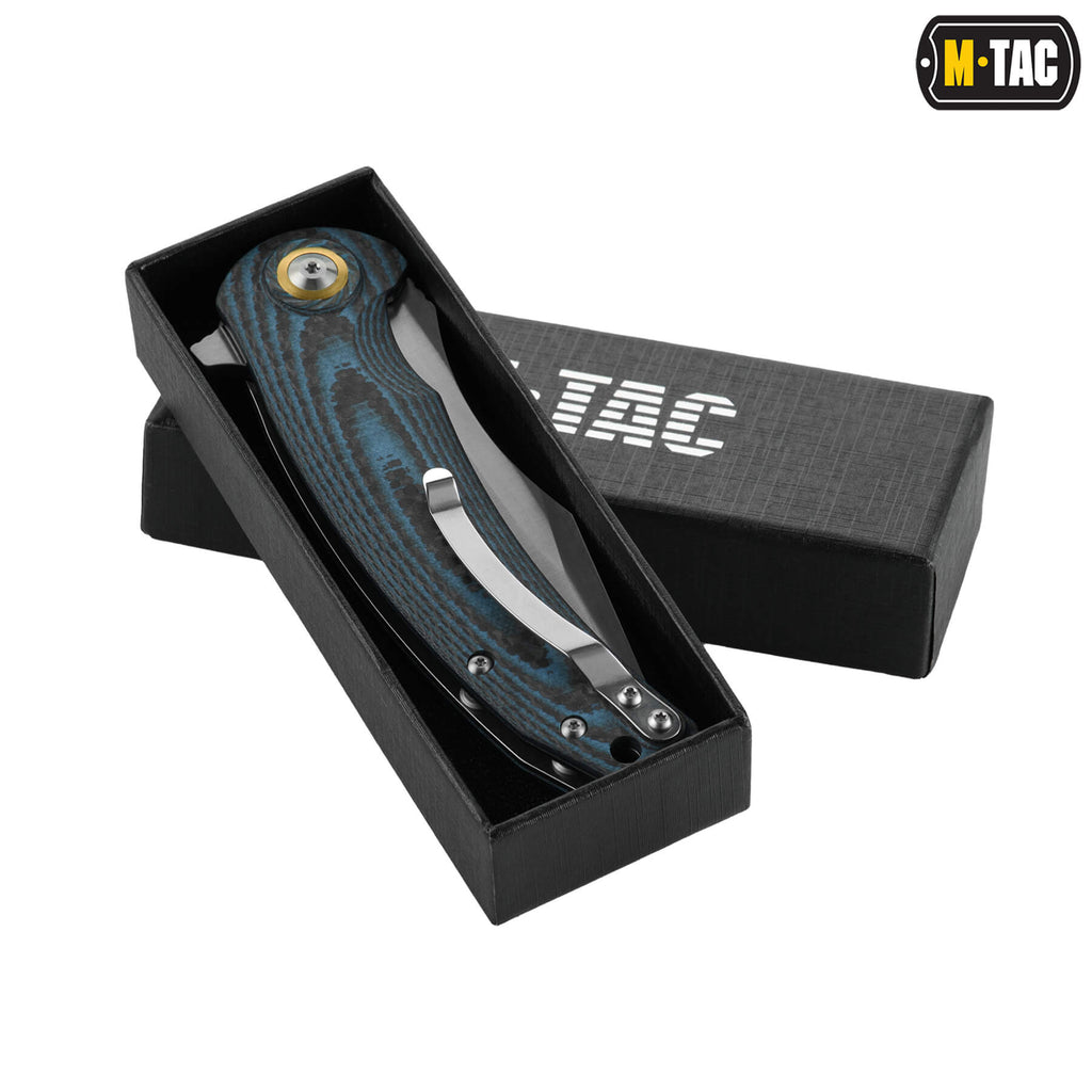 M-Tac ніж складний Type 15 Carbon/Blue