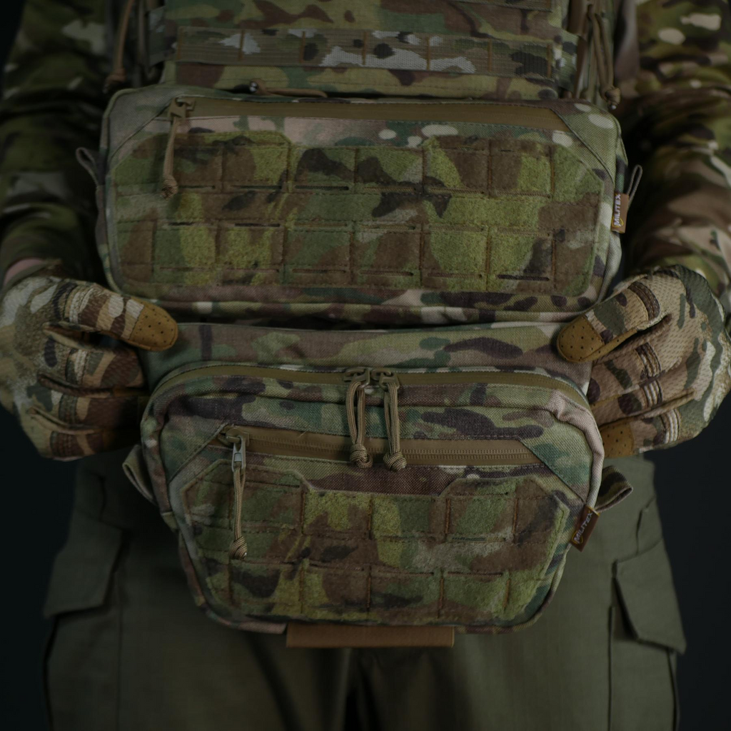 Комплект (захист живота + сумка) Militex Cordura original USA Мультикам розмір (M)